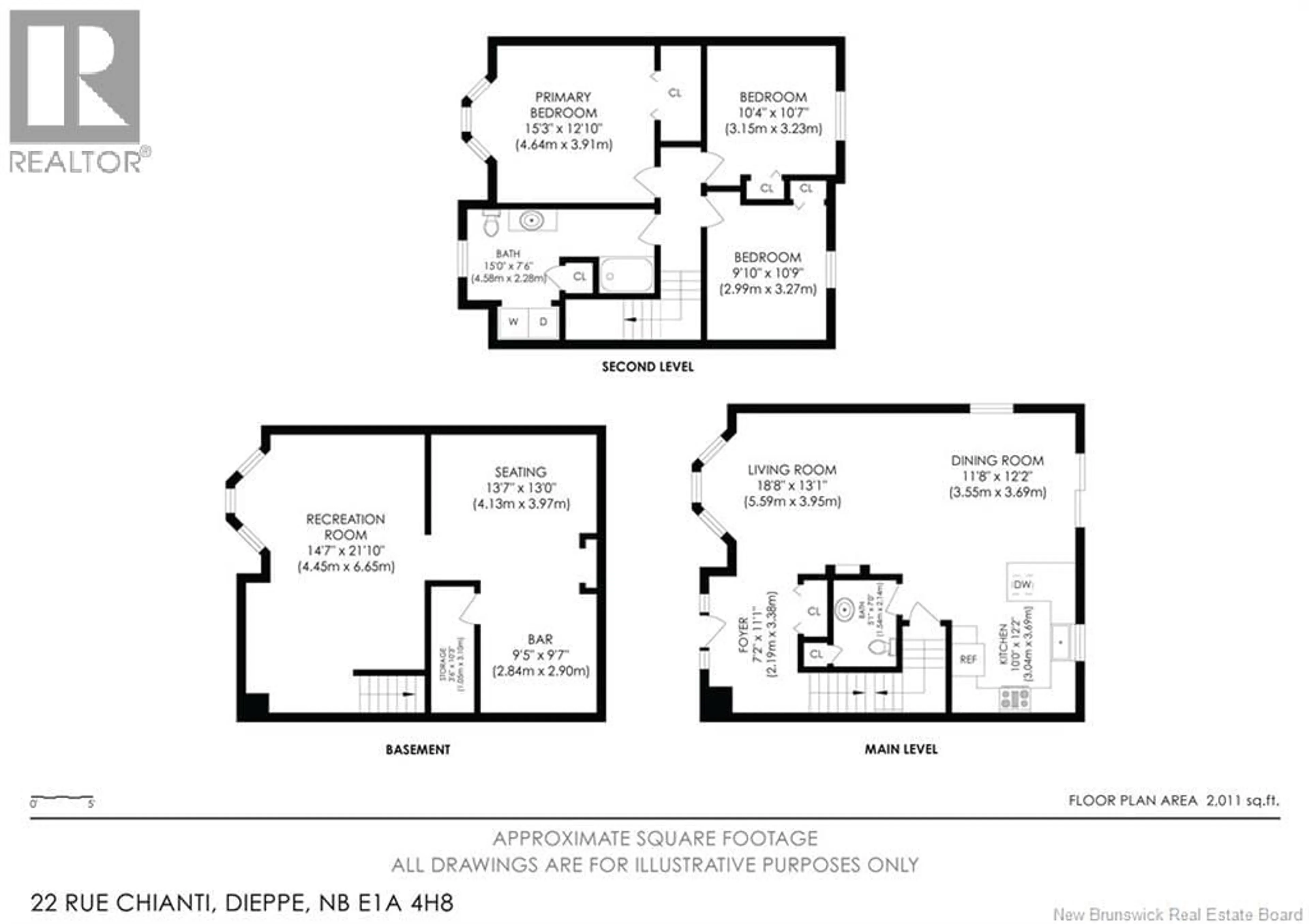 Floor plan for 22 CHIANTI, Dieppe New Brunswick E1A4H8