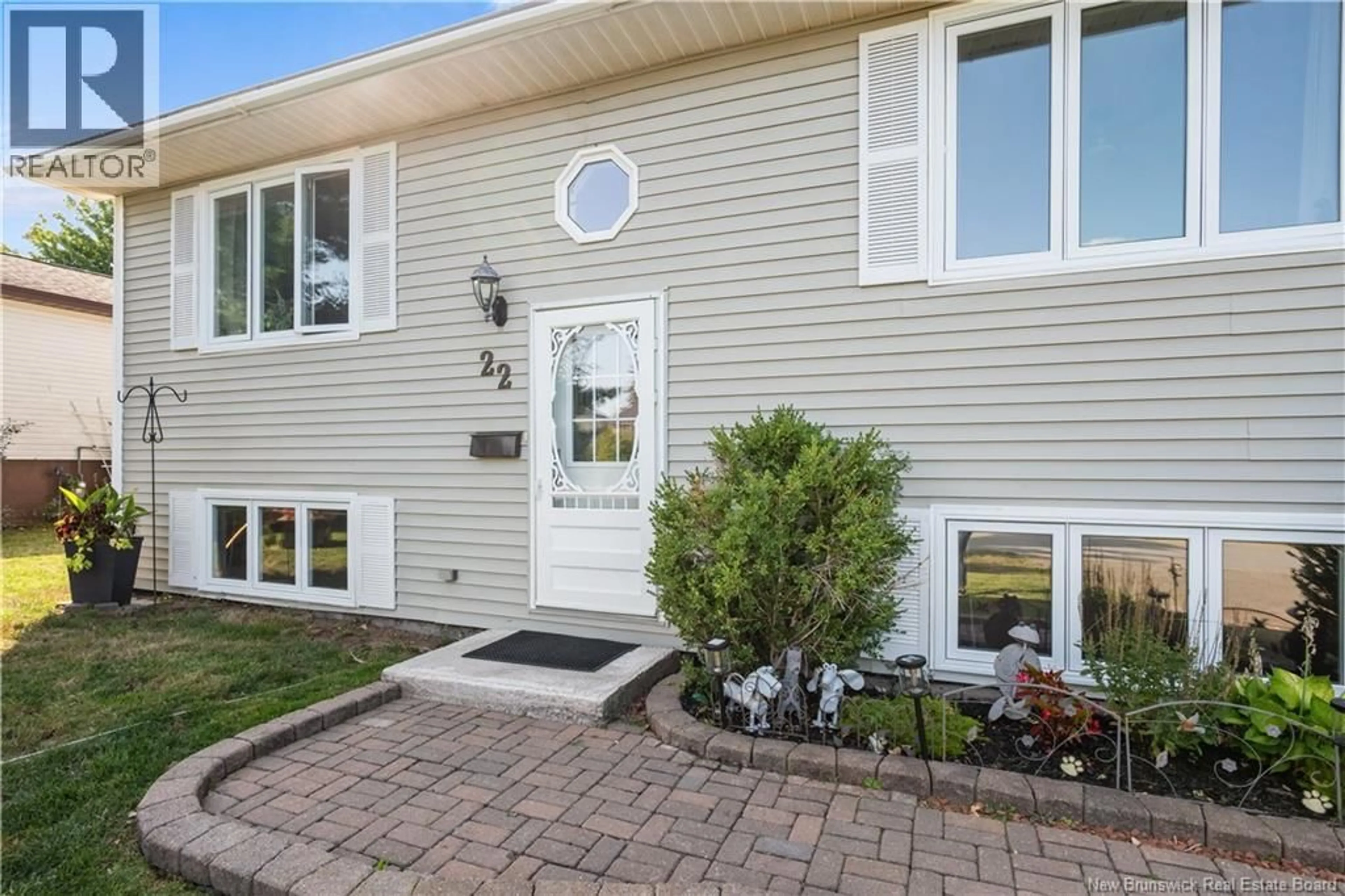 Home with vinyl exterior material, street for 22 COSBURN DRIVE, Riverview New Brunswick E1B1A3