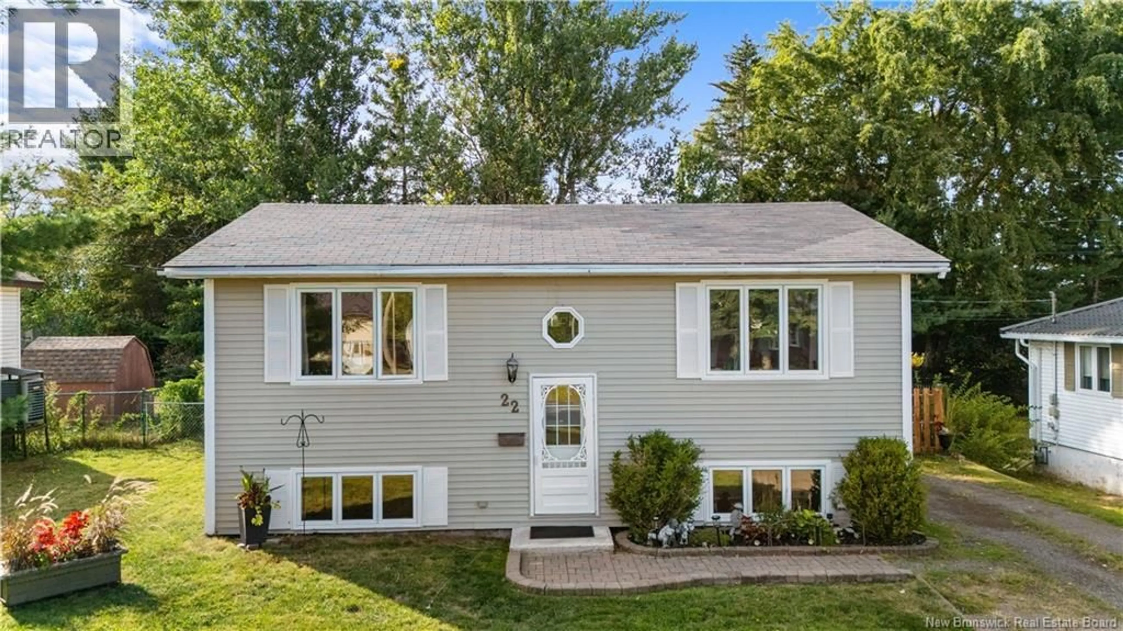 Home with vinyl exterior material, street for 22 COSBURN DRIVE, Riverview New Brunswick E1B1A3