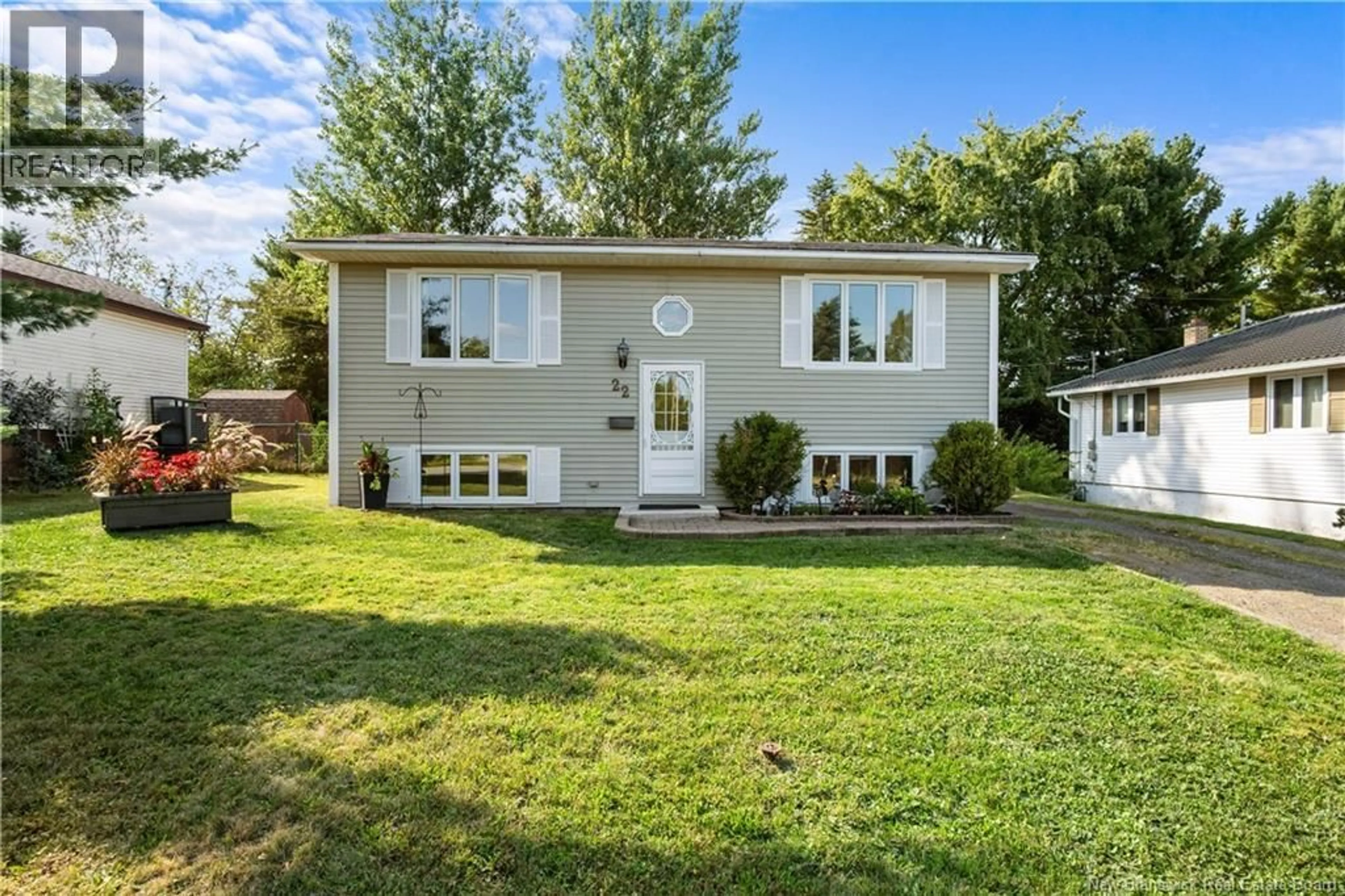 Home with vinyl exterior material, street for 22 COSBURN DRIVE, Riverview New Brunswick E1B1A3