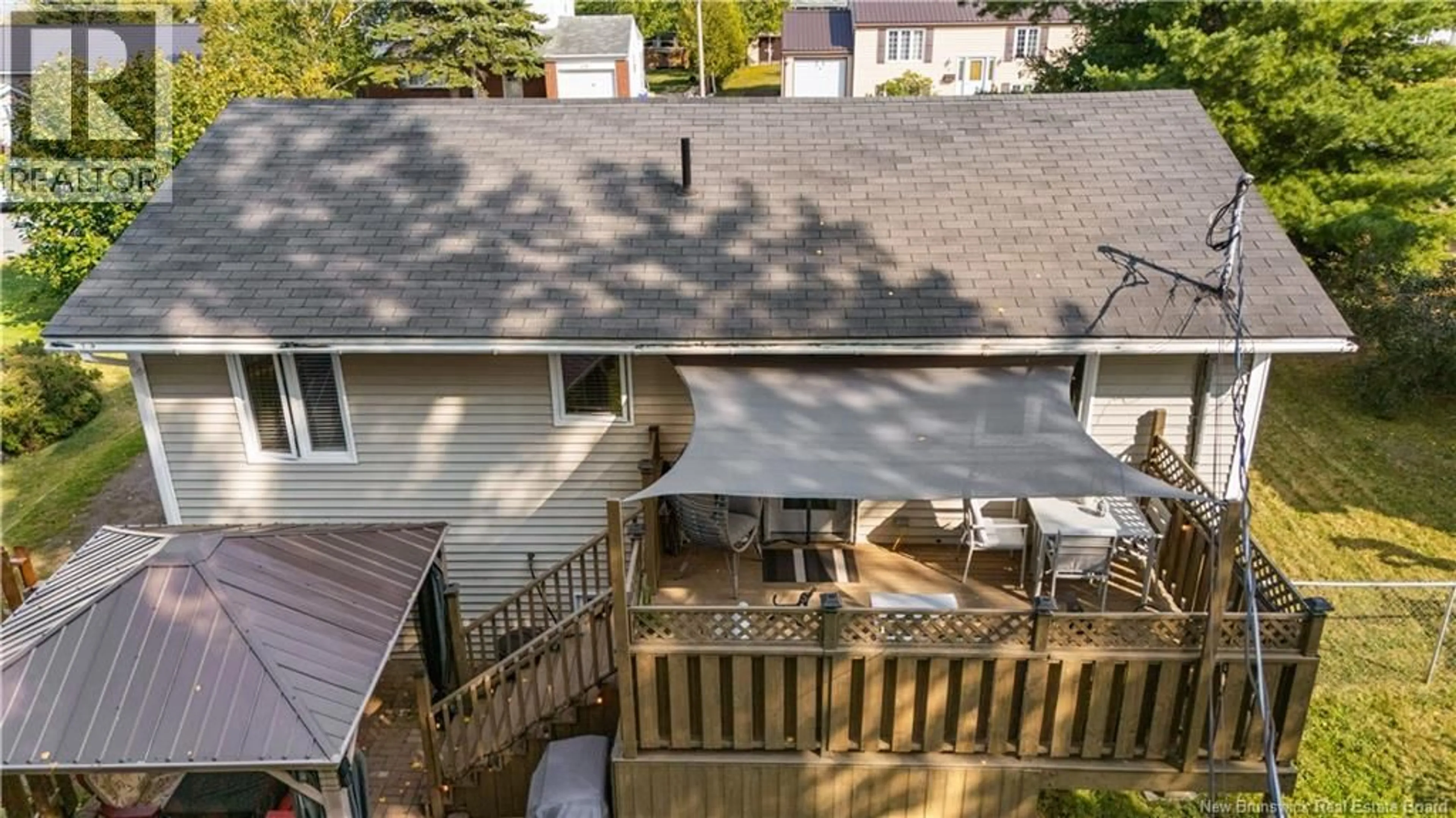 A pic from outside/outdoor area/front of a property/back of a property/a pic from drone, city buildings view from balcony for 22 COSBURN DRIVE, Riverview New Brunswick E1B1A3