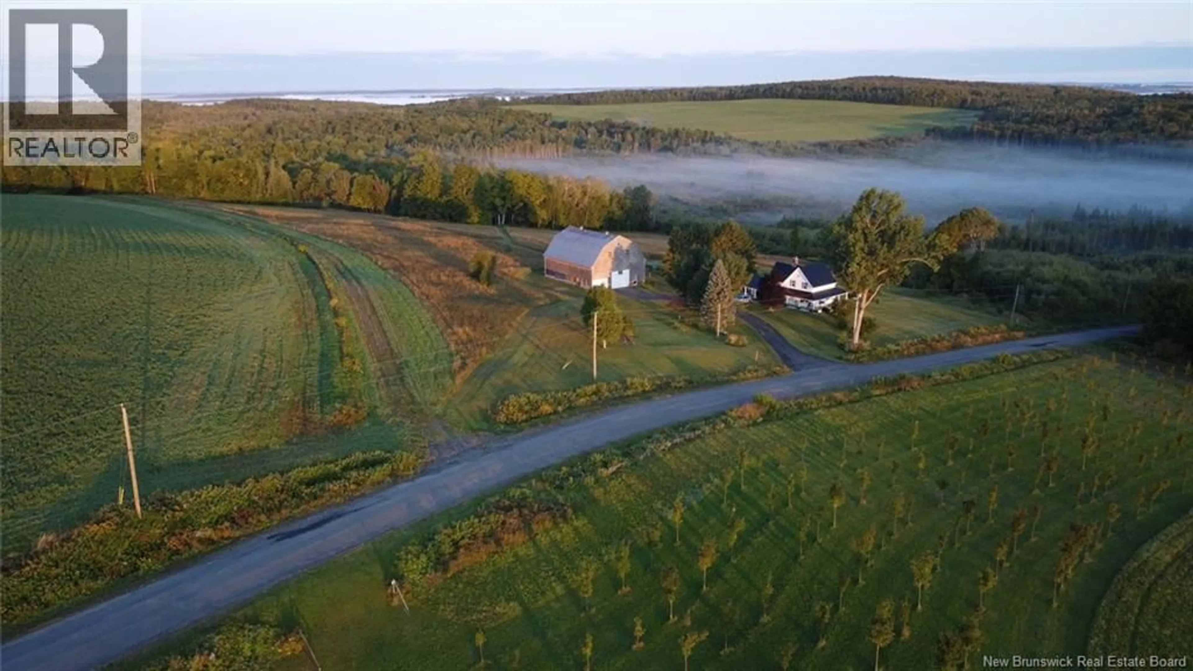 A pic from outside/outdoor area/front of a property/back of a property/a pic from drone, water/lake/river/ocean view for 60 LAKE EDWARDS ROAD, Lake Edward New Brunswick E7G1Z4