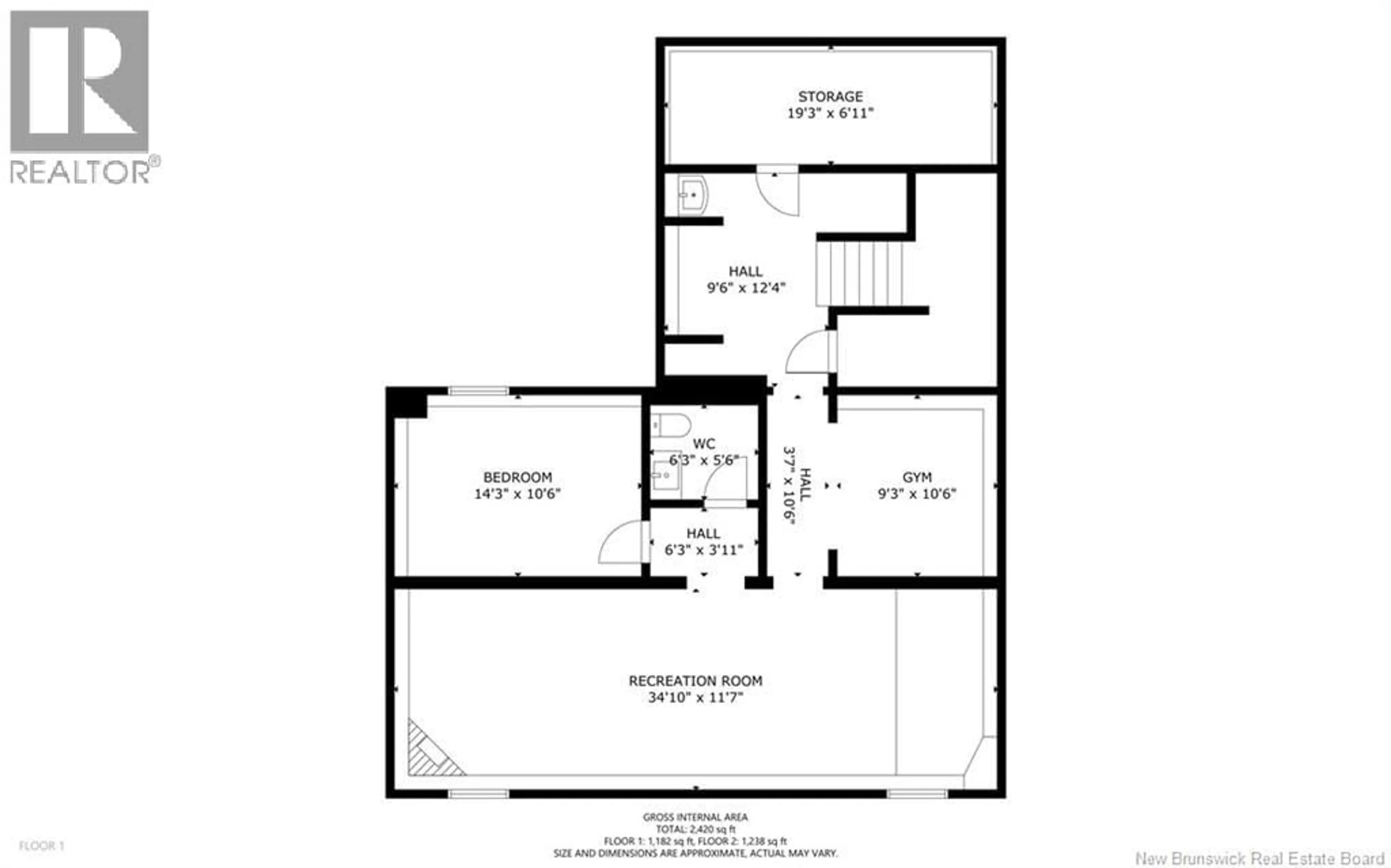 Floor plan for 106 LANDING ROAD, Geary New Brunswick E2V3Z2