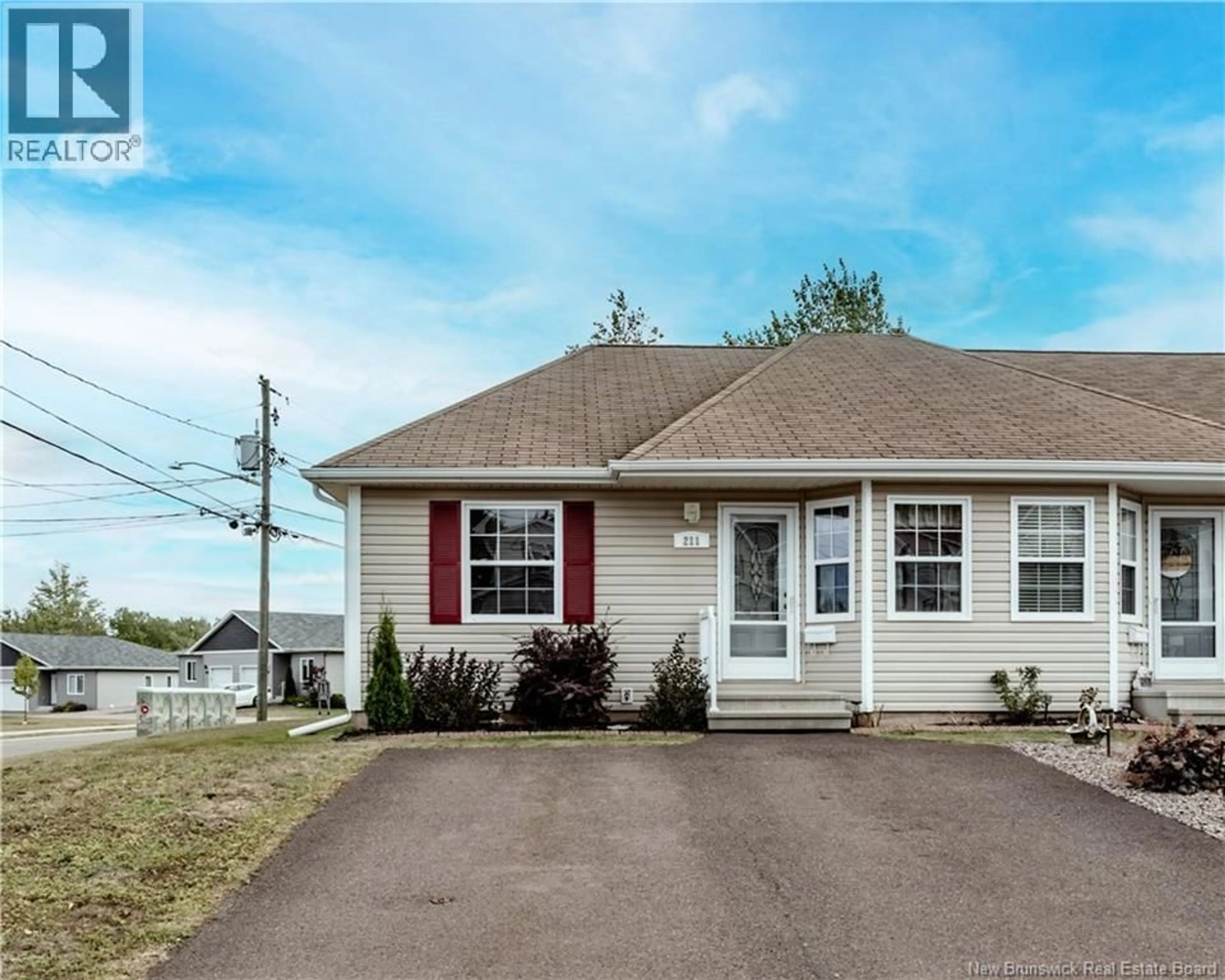 Home with vinyl exterior material, street for 211 DAMIEN, Dieppe New Brunswick E1A0V9