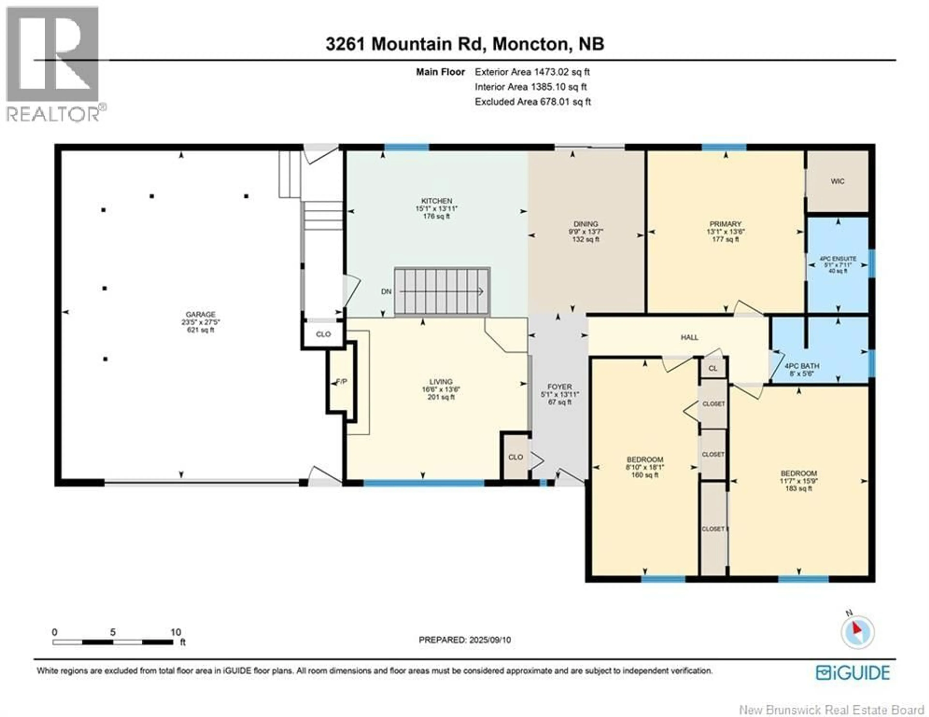 Floor plan for 3261 MOUNTAIN ROAD, Moncton New Brunswick E1G2X1