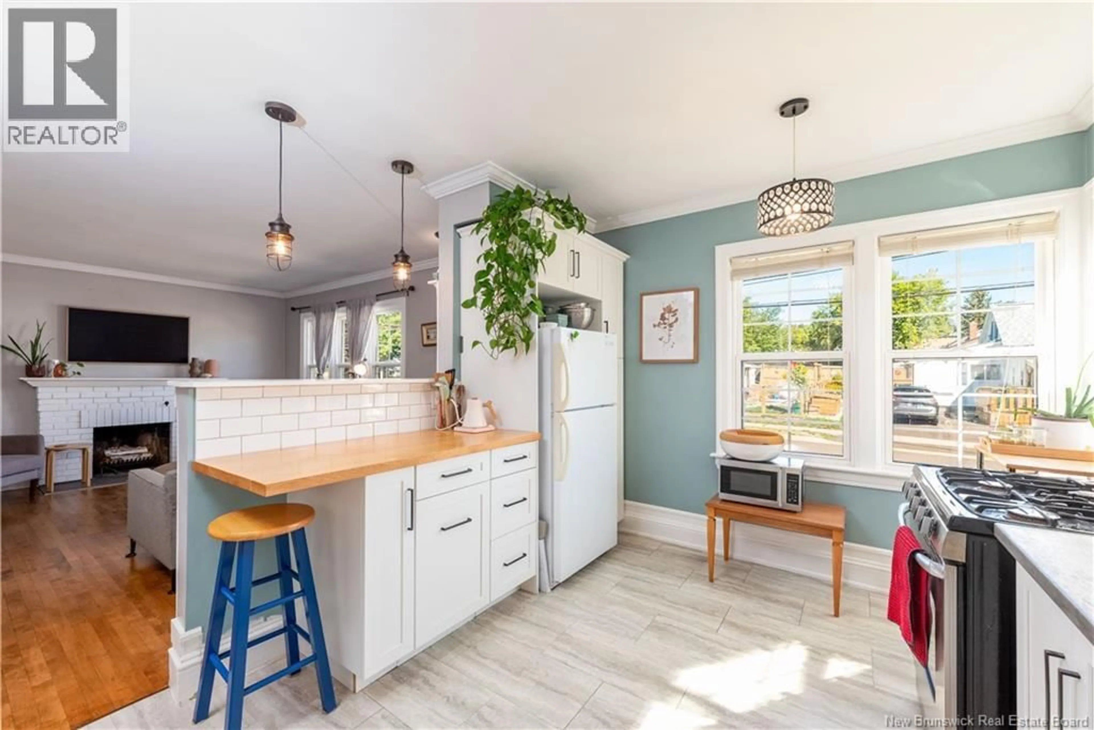 Open concept kitchen, ceramic/tile floor for 48 SHERRARD AVENUE, Moncton New Brunswick E1C3J6