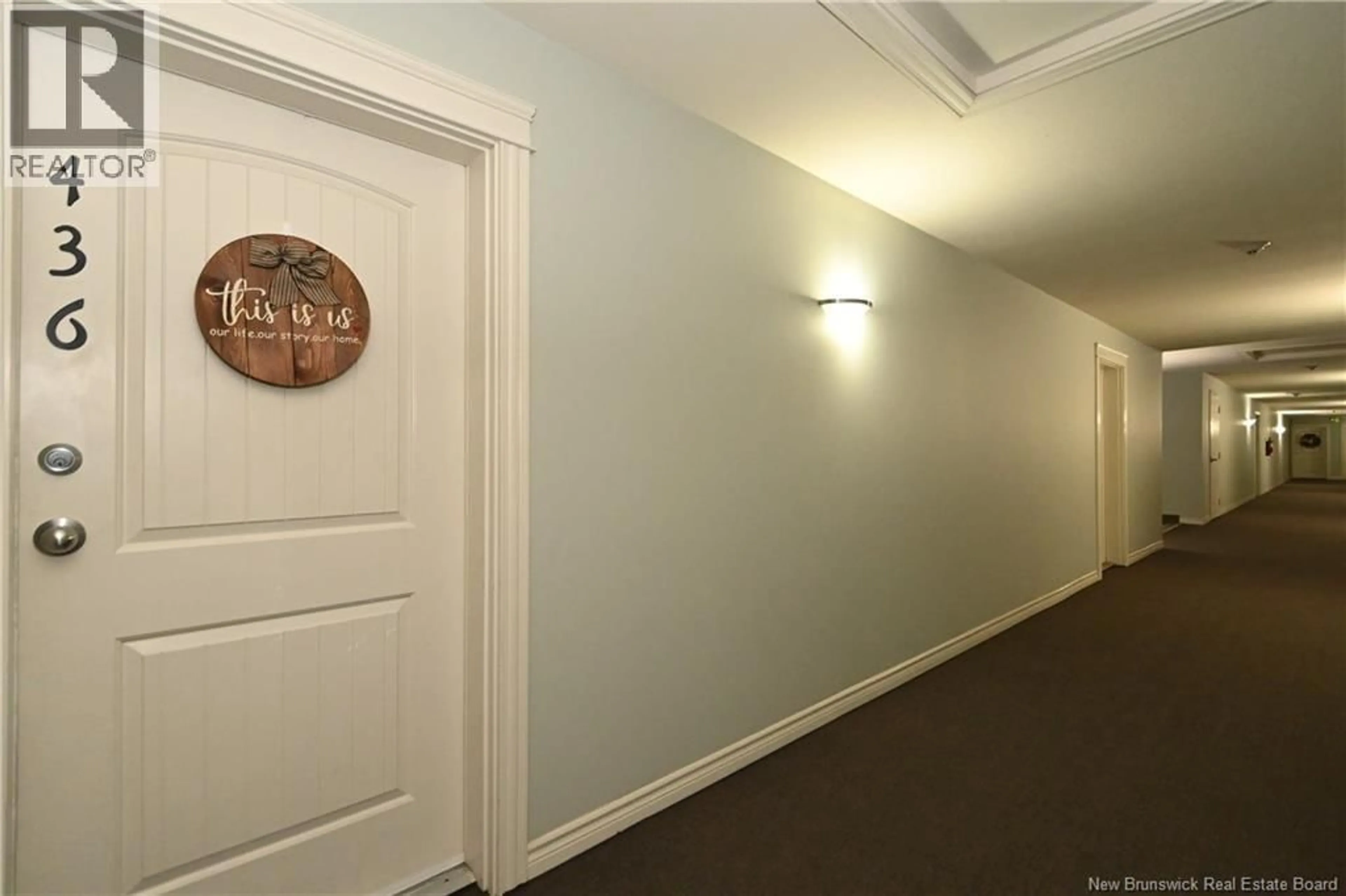 Indoor foyer for 436 - 155 LIAN STREET, Fredericton New Brunswick E3C0L9