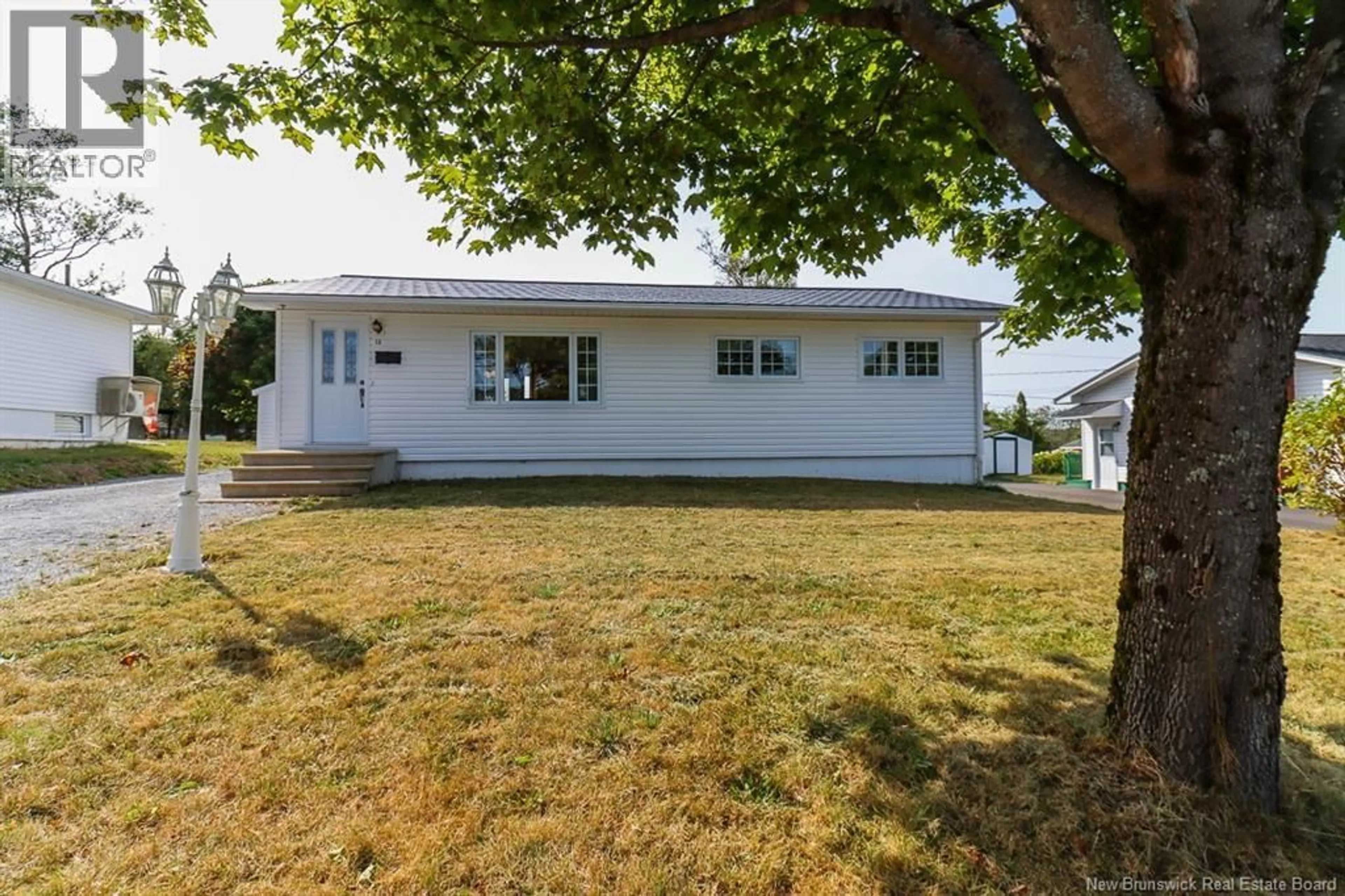 Home with vinyl exterior material, street for 12 ALPINE STREET, Saint John New Brunswick E2J2X2