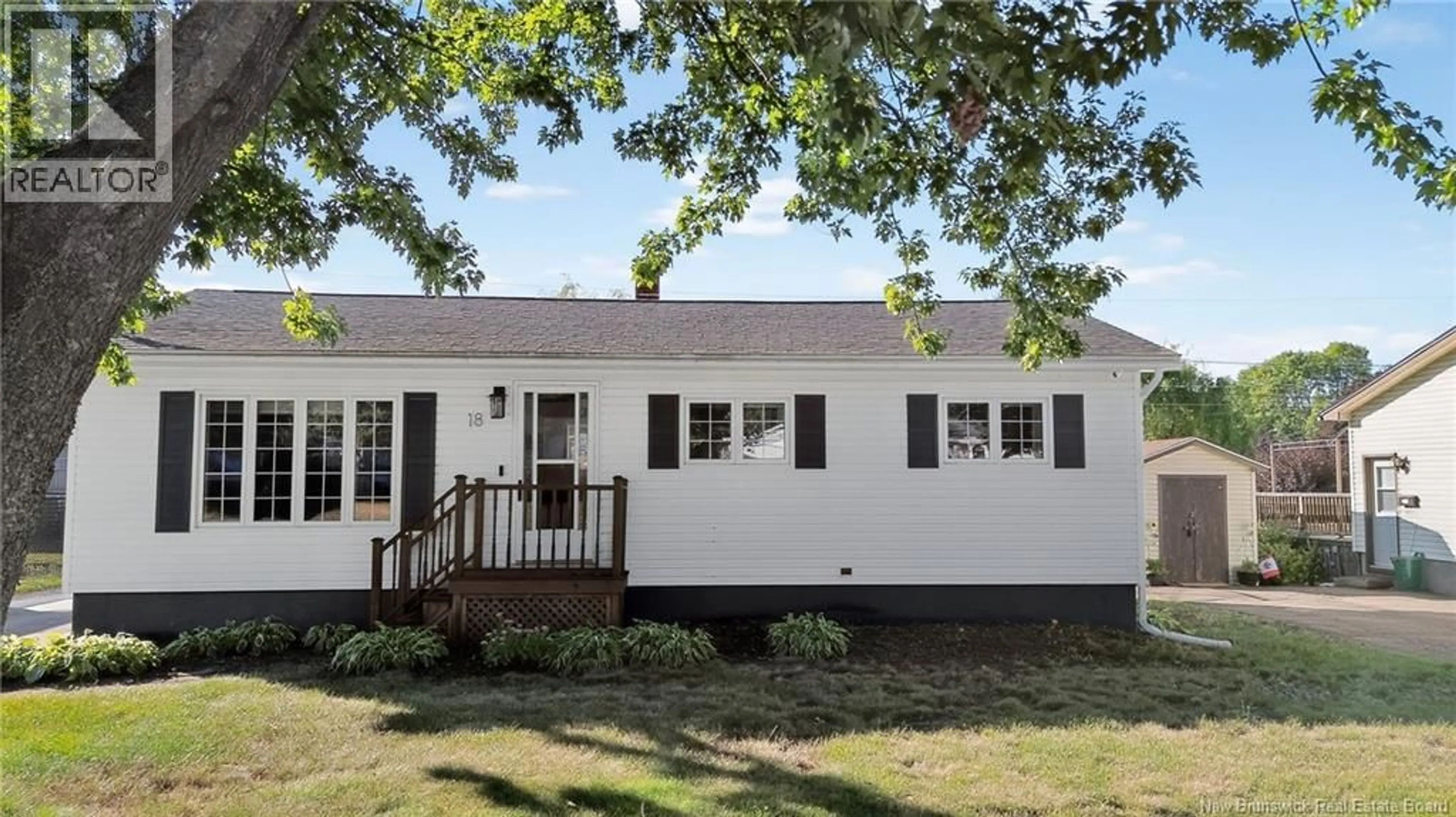 Home with vinyl exterior material, street for 18 ASHBURN AVENUE, Riverview New Brunswick E1B3C7