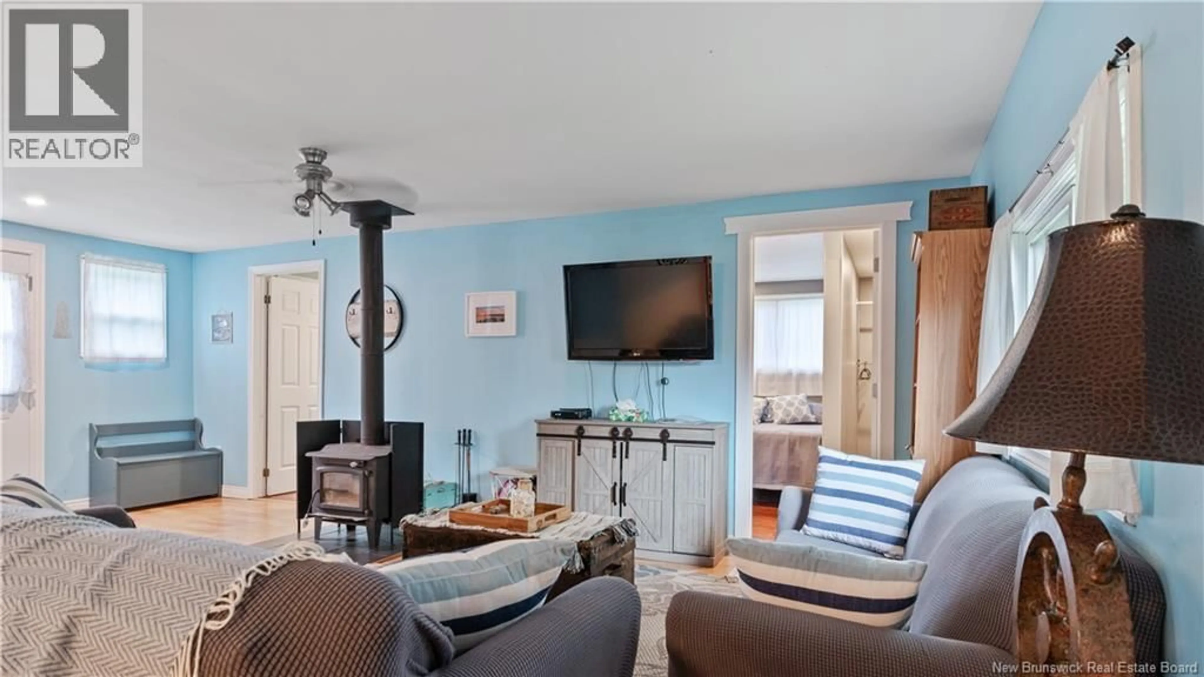 Living room with furniture, unknown for 6 STE MARIE STREET, Grand-Barachois New Brunswick E4P8N5