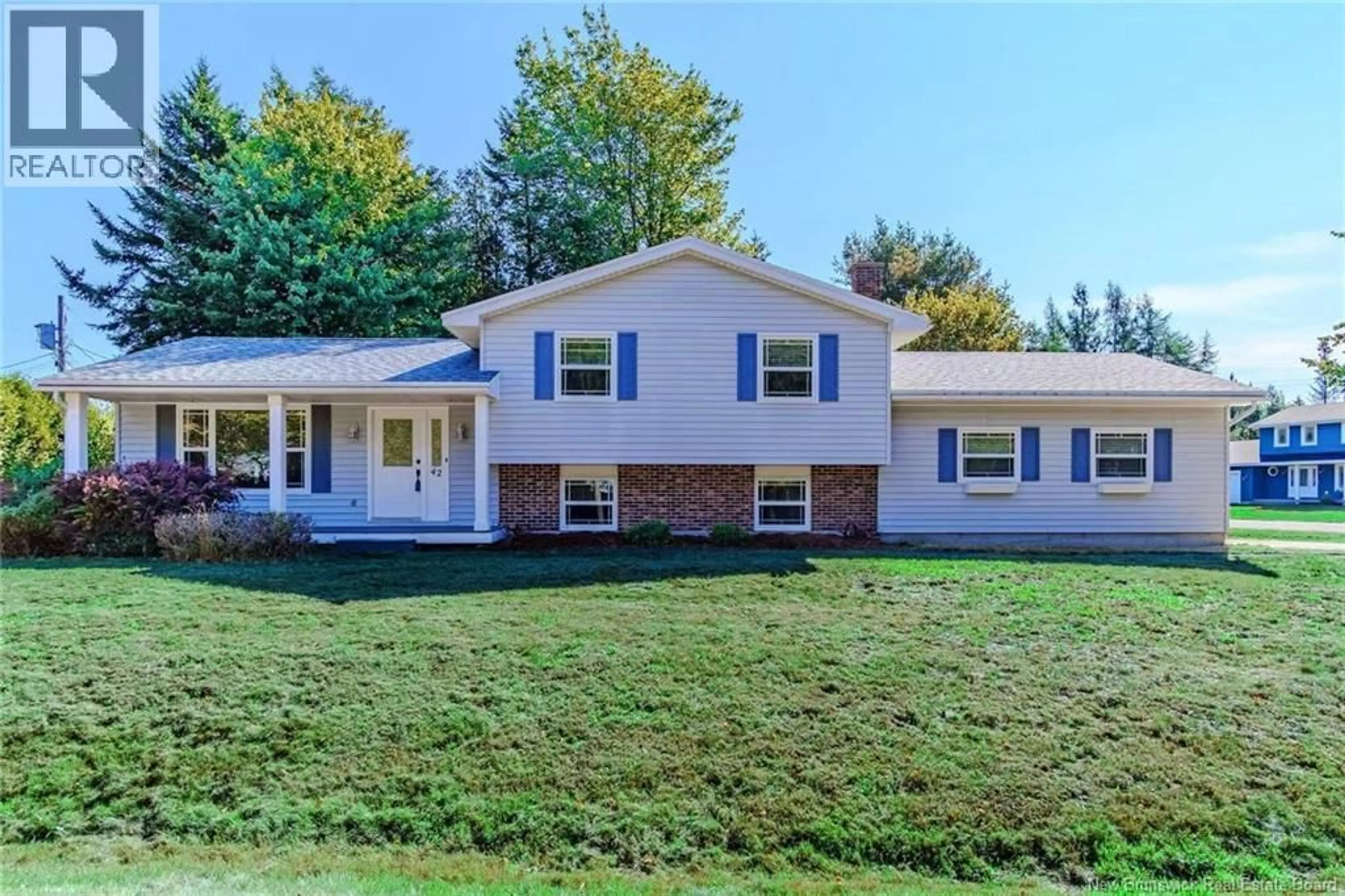 Home with vinyl exterior material, street for 42 PEAT DRIVE, Quispamsis New Brunswick E2E4R5