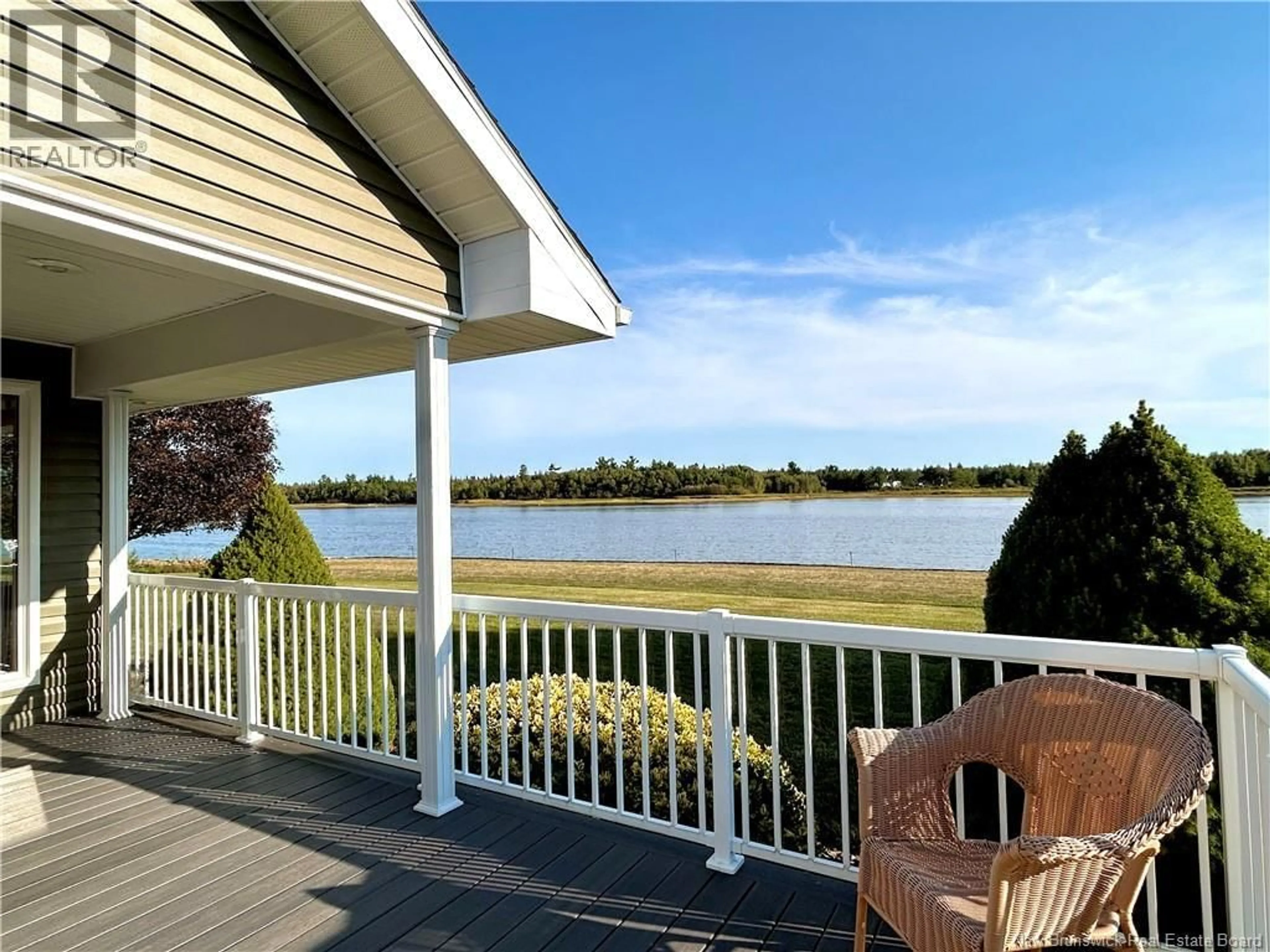 Patio, water/lake/river/ocean view for 20 CH. ACADIE, Baie-Sainte-Anne New Brunswick E9A1J3
