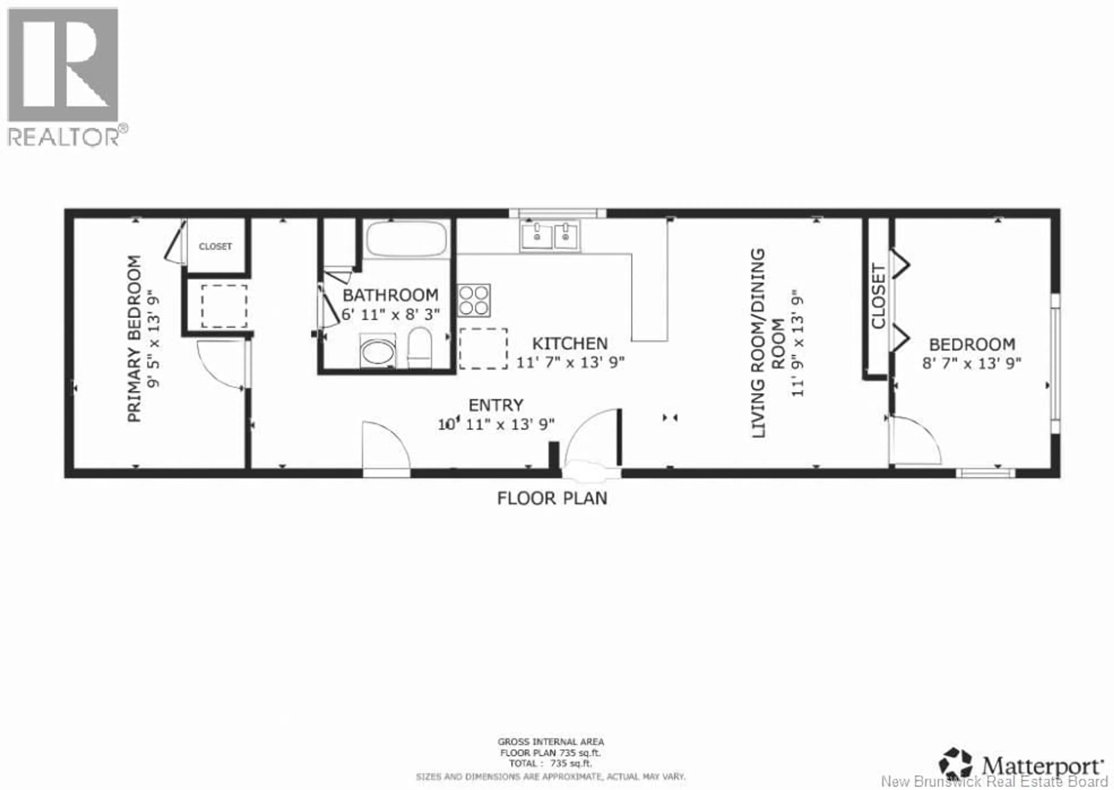 Floor plan for 22 ELMDALE CRESCENT, Fredericton New Brunswick E3B6R1