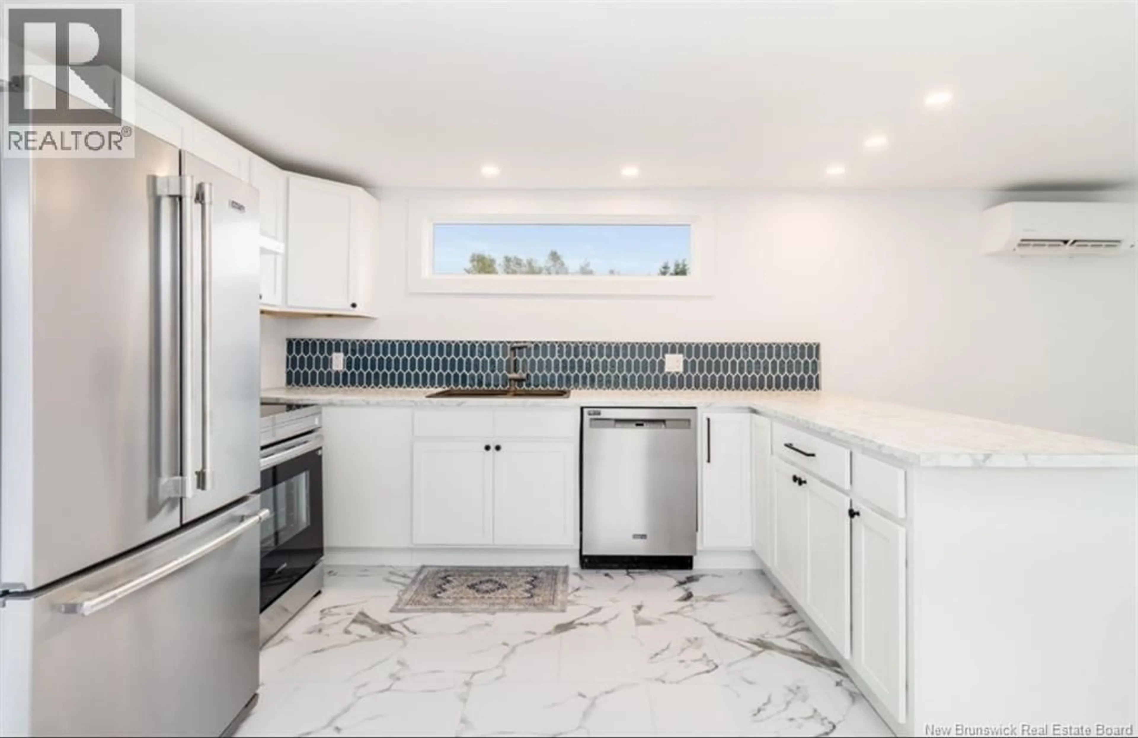 Contemporary kitchen, ceramic/tile floor for 22 ELMDALE CRESCENT, Fredericton New Brunswick E3B6R1