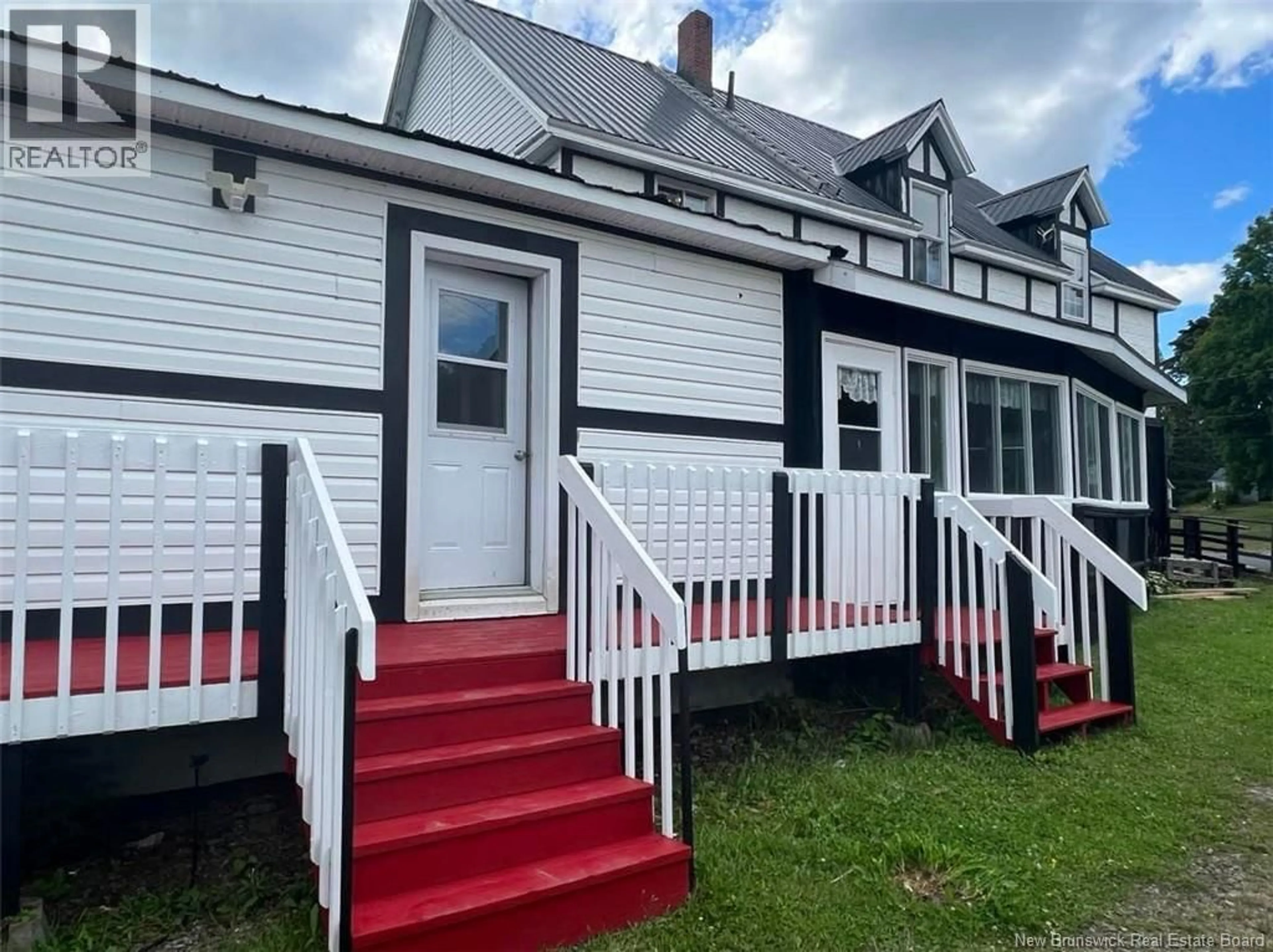 Home with vinyl exterior material, street for 56 FOLEY BROOK ROAD, New Denmark New Brunswick E7G1P5