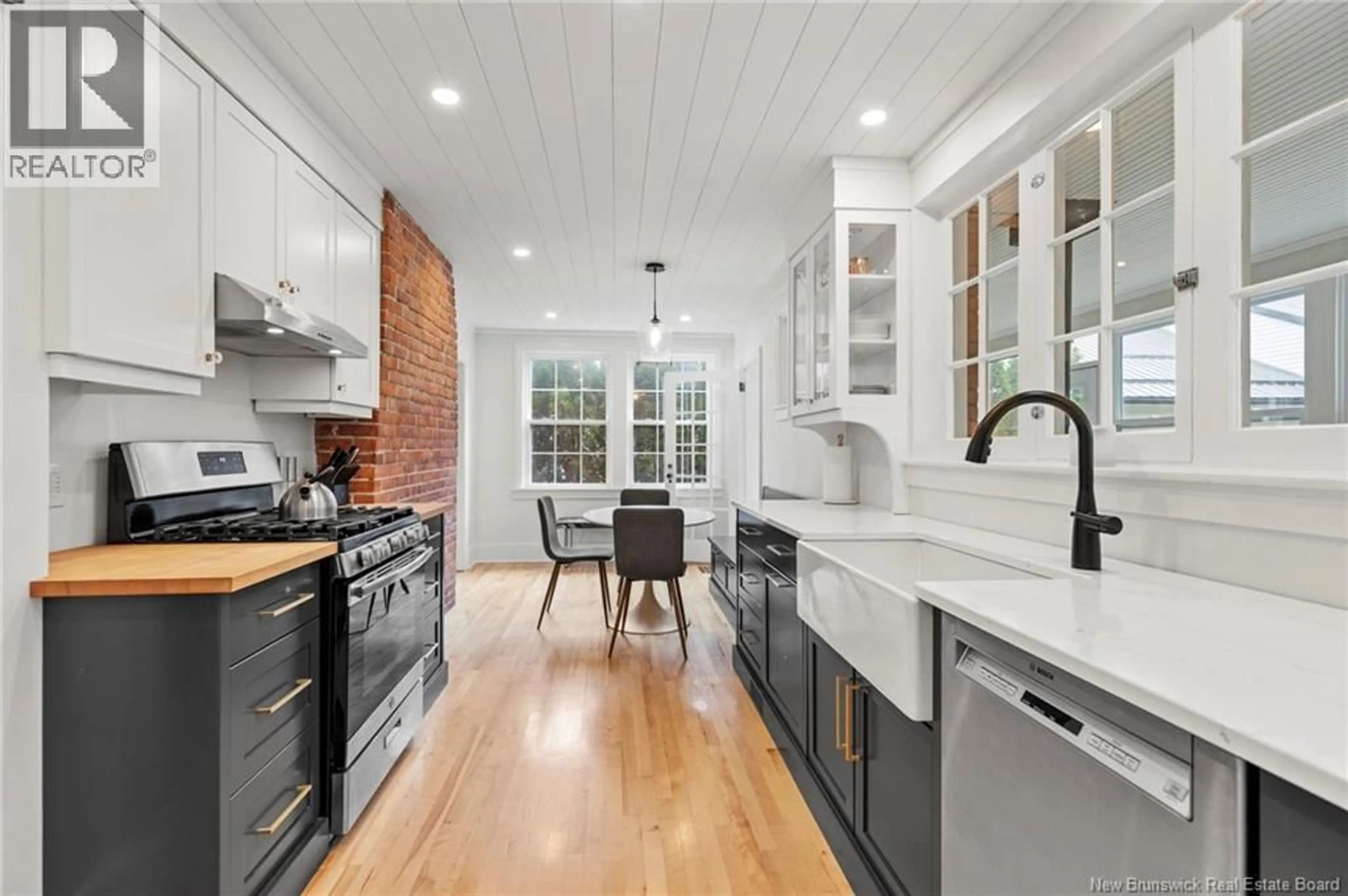Open concept kitchen, ceramic/tile floor for 550 WOODSTOCK ROAD, Fredericton New Brunswick E3B2J3