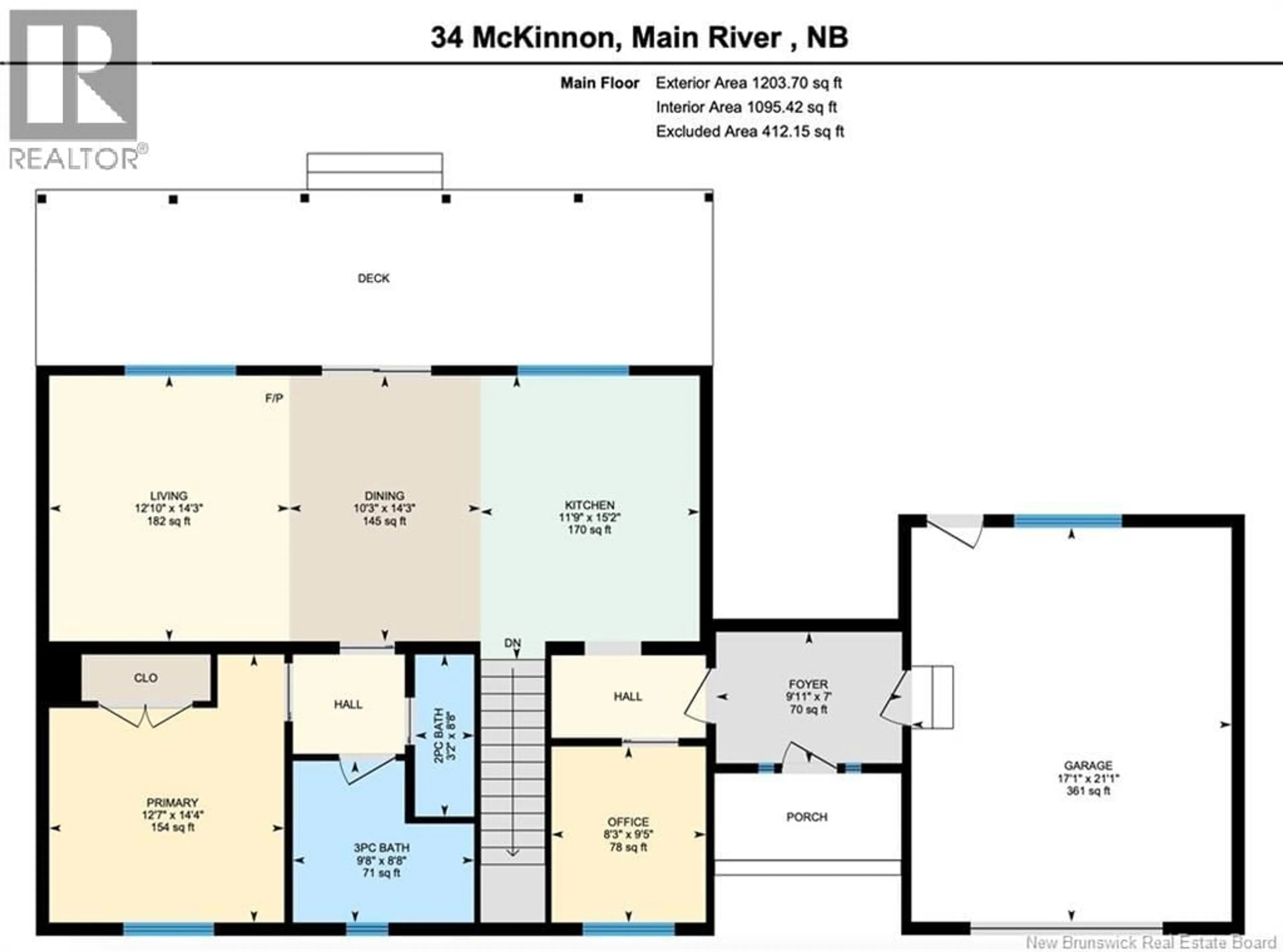 Floor plan for 34 MCKINNON, Main River New Brunswick E4T1T8