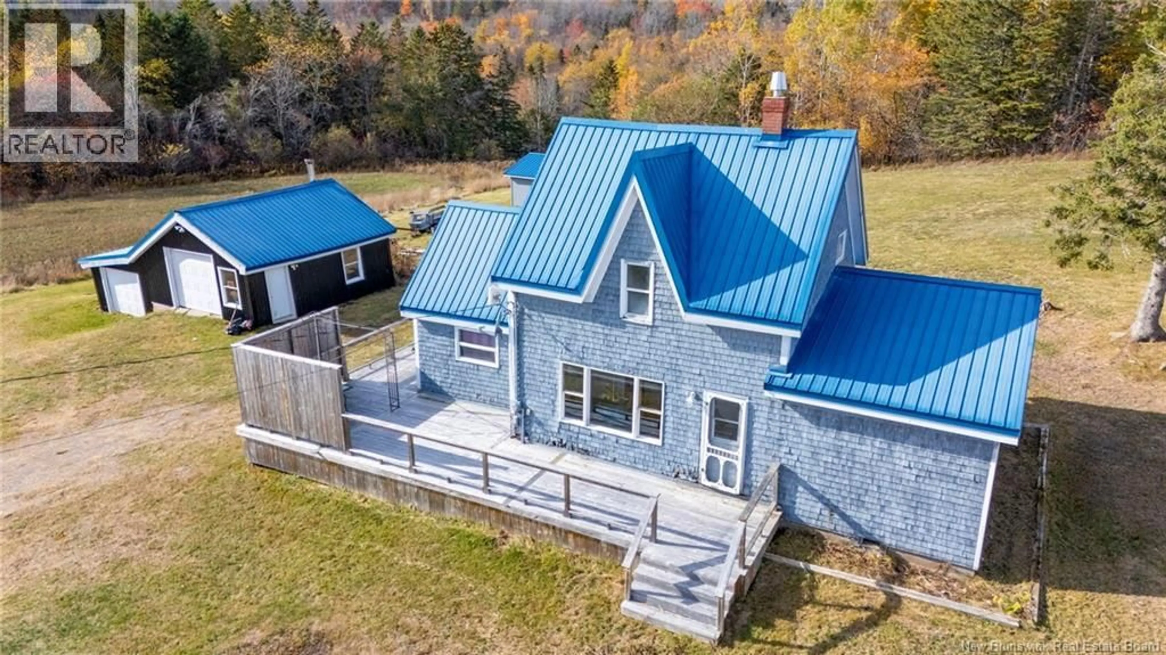 A pic from outside/outdoor area/front of a property/back of a property/a pic from drone, building for 2346 ROUTE 124, Hatfield Point New Brunswick E5T2T1