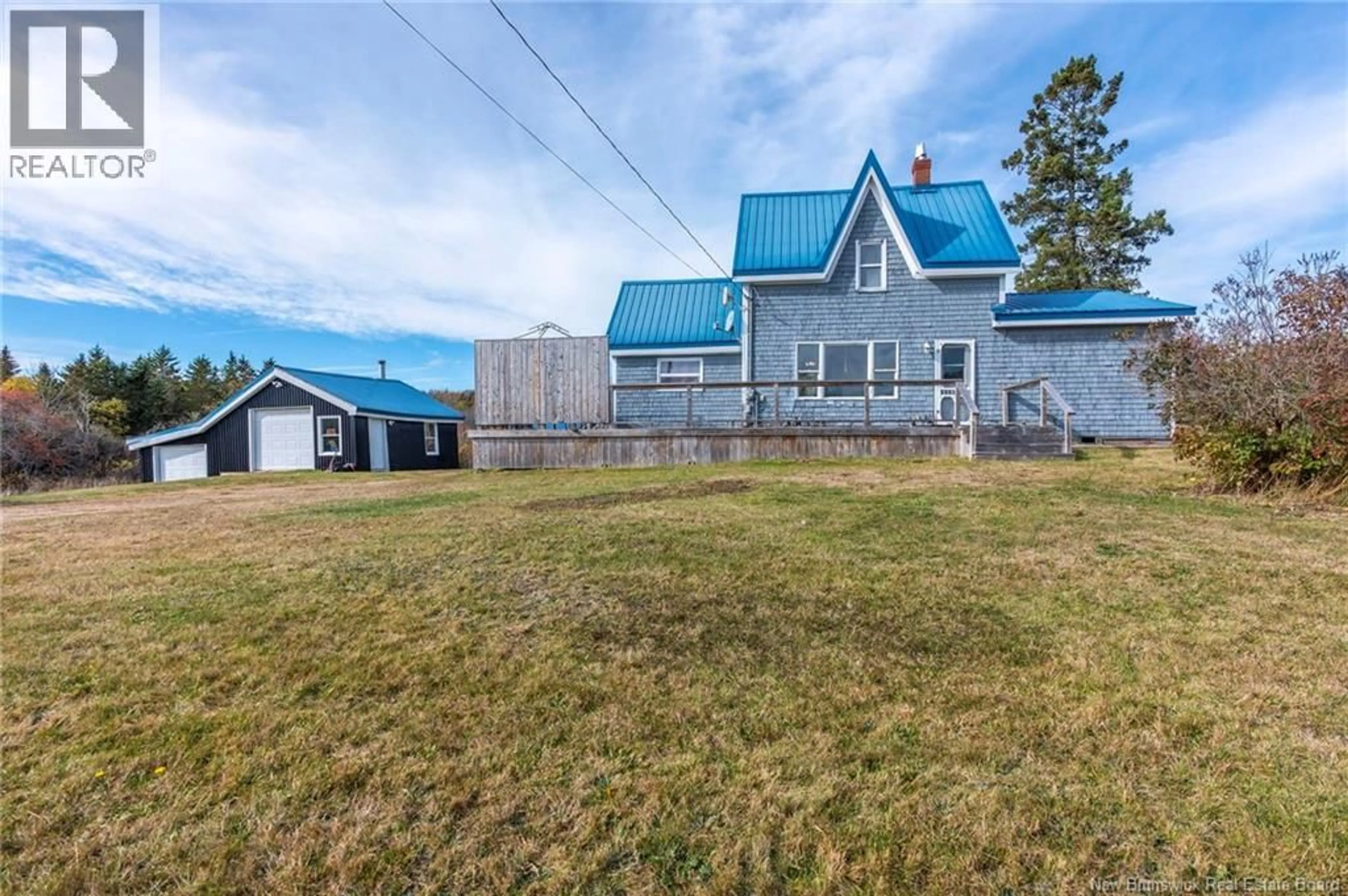 A pic from outside/outdoor area/front of a property/back of a property/a pic from drone, building for 2346 ROUTE 124, Hatfield Point New Brunswick E5T2T1