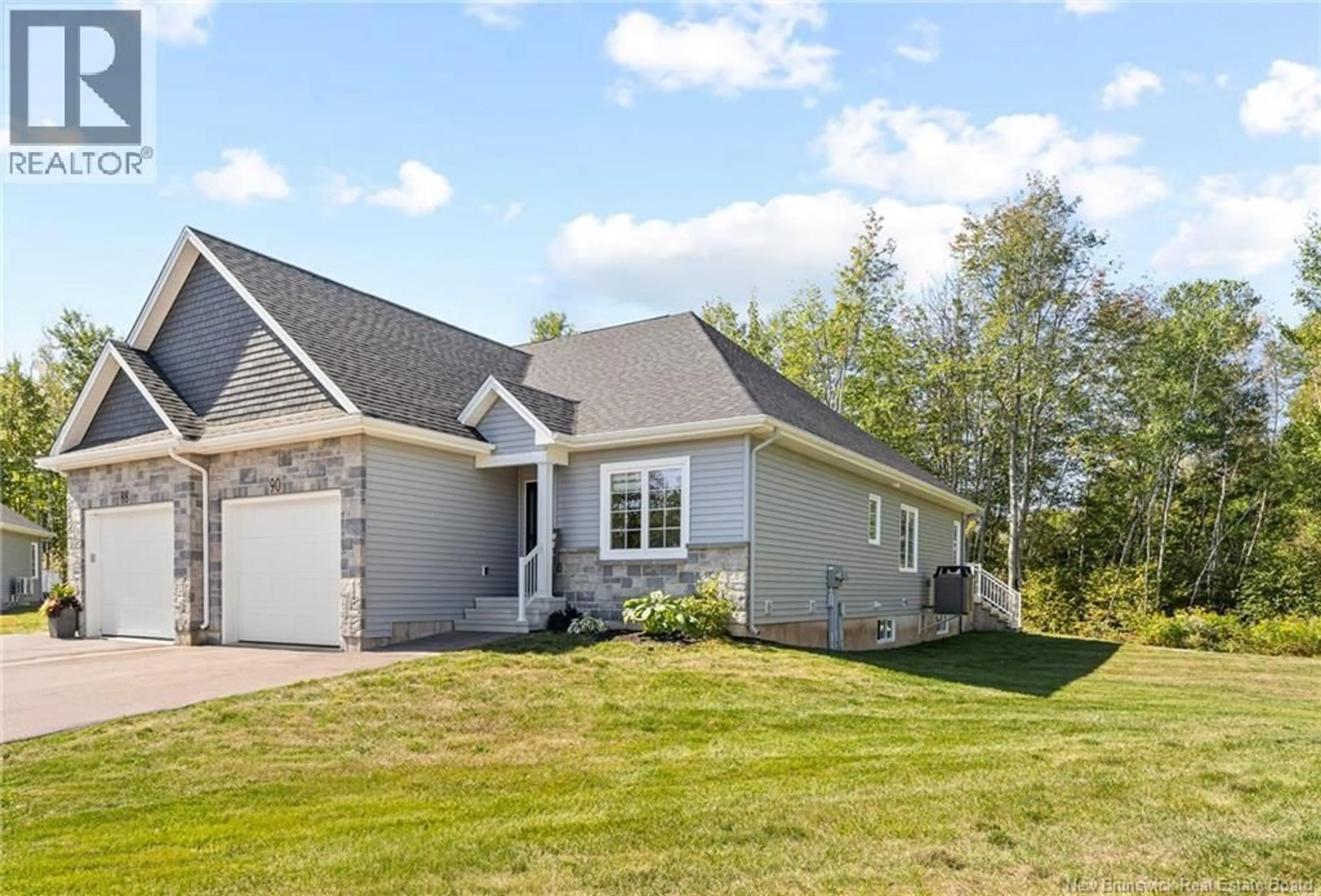 Home with vinyl exterior material, street for 90 DELPECH, Moncton New Brunswick E1G0X4