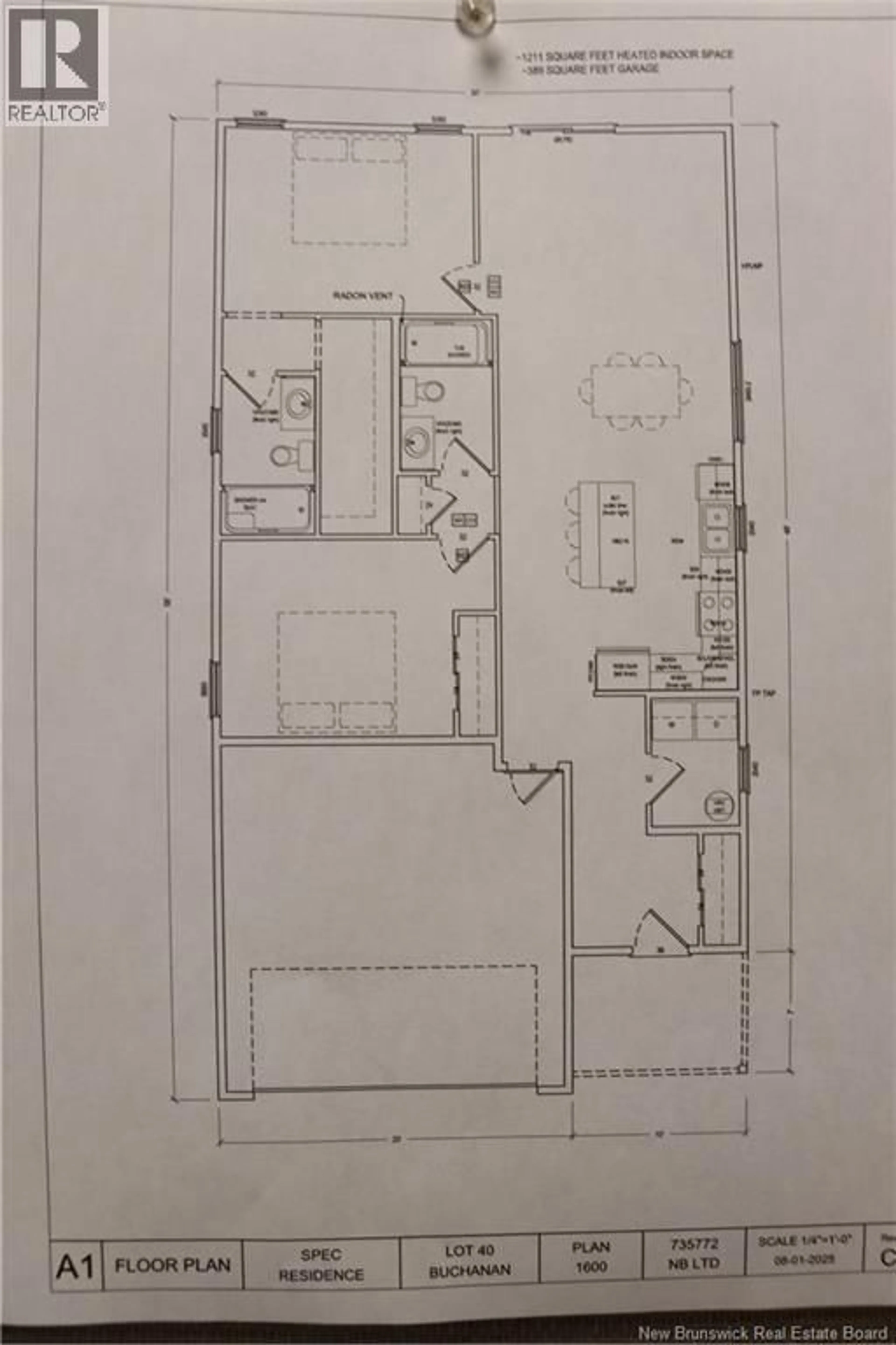 Floor plan for 40 BUCHANAN DRIVE, Sussex Corner New Brunswick E4E0B6
