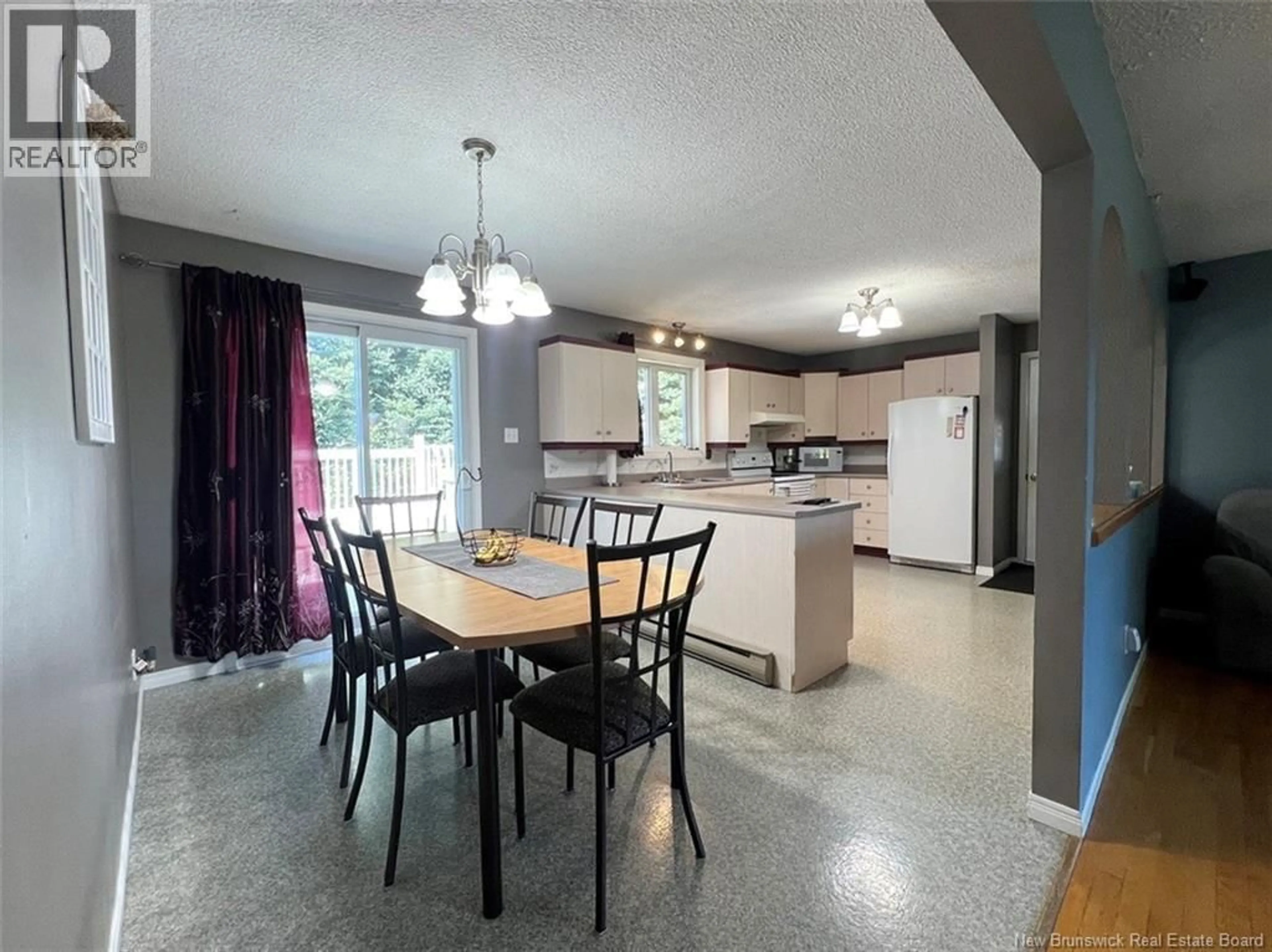 Open concept kitchen, ceramic/tile floor for 8 LÉONARD STREET, Saint-Jacques New Brunswick E7B1K7