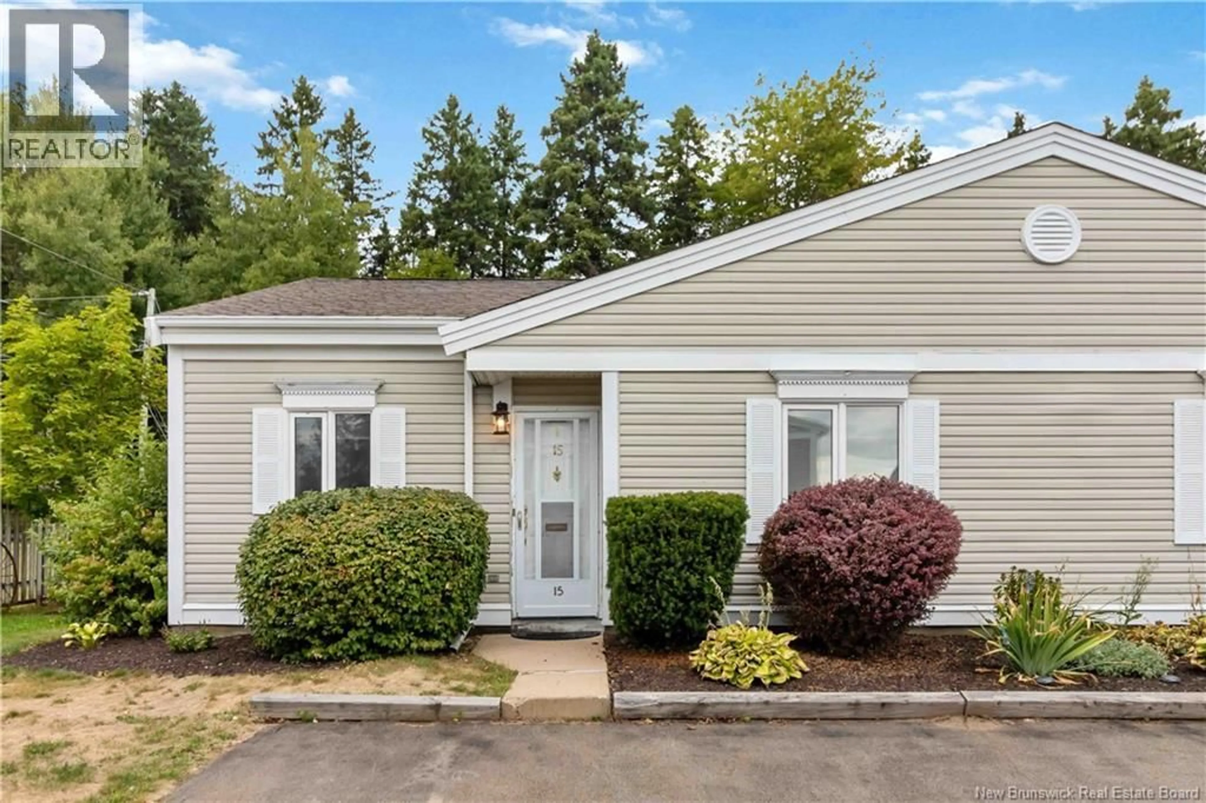 Home with vinyl exterior material, street for 15 - 50 MCAULEY DRIVE, Moncton New Brunswick E1A6R2