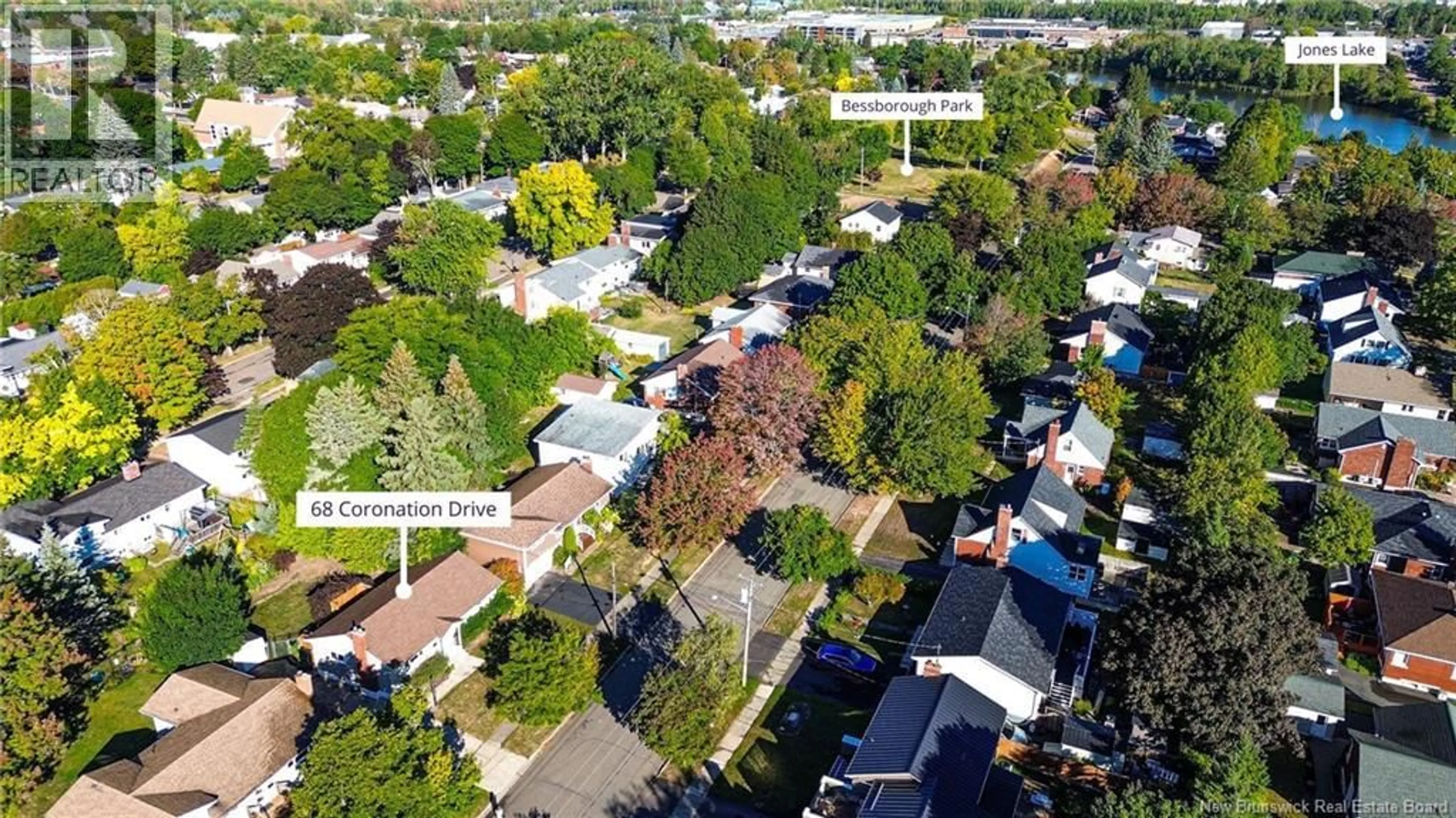 A pic from outside/outdoor area/front of a property/back of a property/a pic from drone, street for 68 CORONATION DRIVE, Moncton New Brunswick E1E2X4