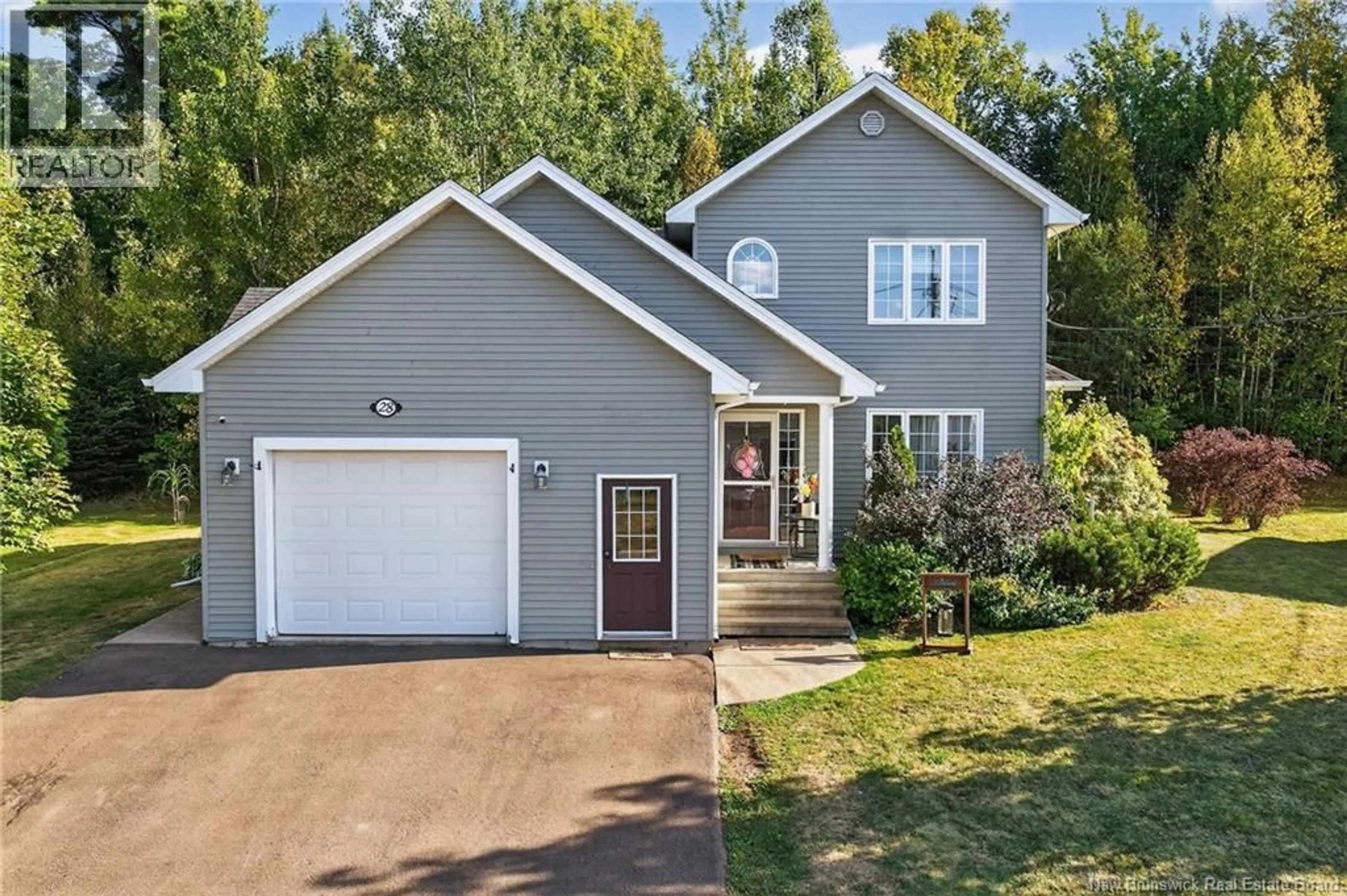 Home with vinyl exterior material, street for 28 GLENFOREST DRIVE, Riverview New Brunswick E1B4X3