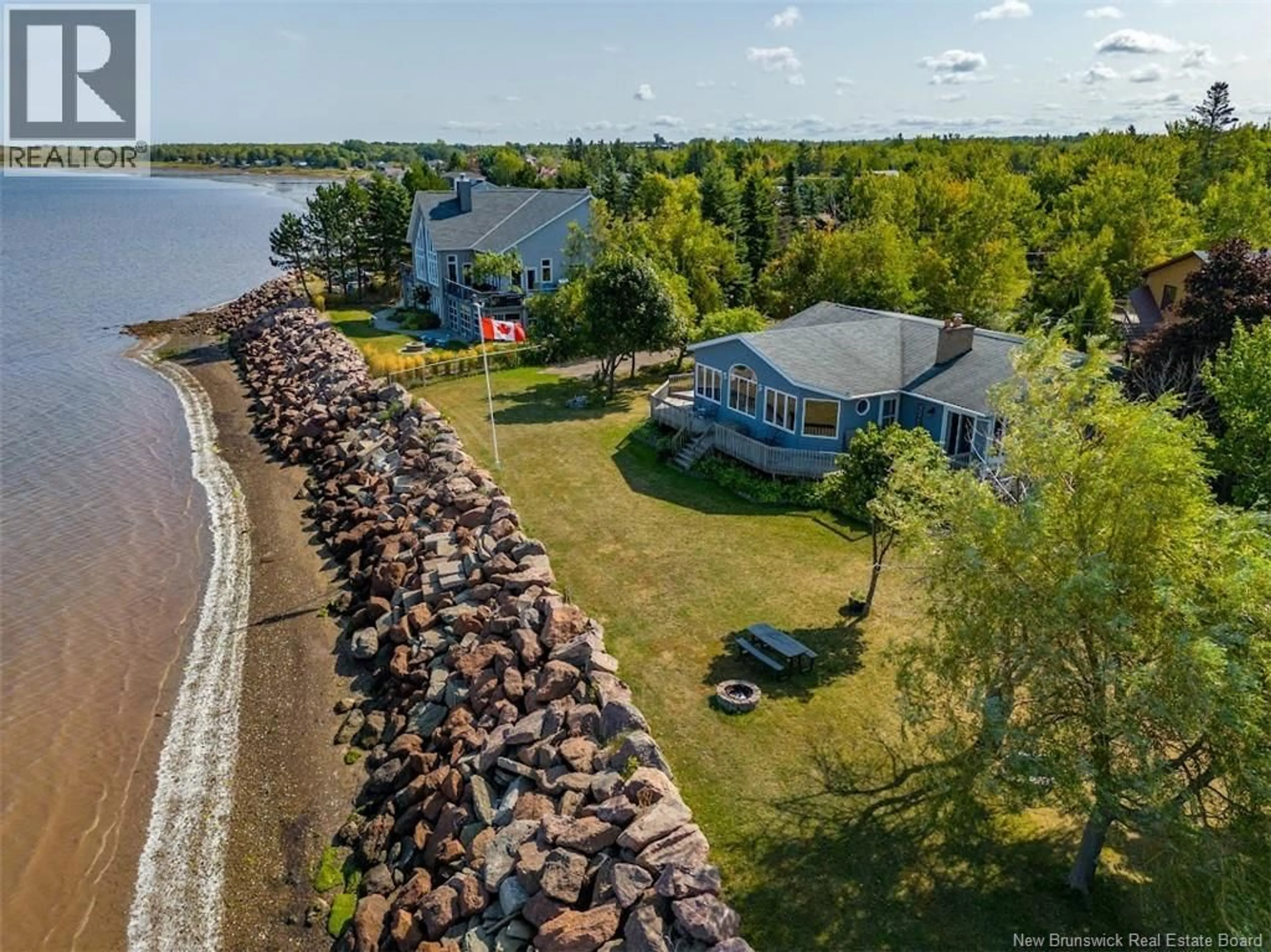 A pic from outside/outdoor area/front of a property/back of a property/a pic from drone, water/lake/river/ocean view for 260 BELLE ISLE STREET, Shediac New Brunswick E4P1G8
