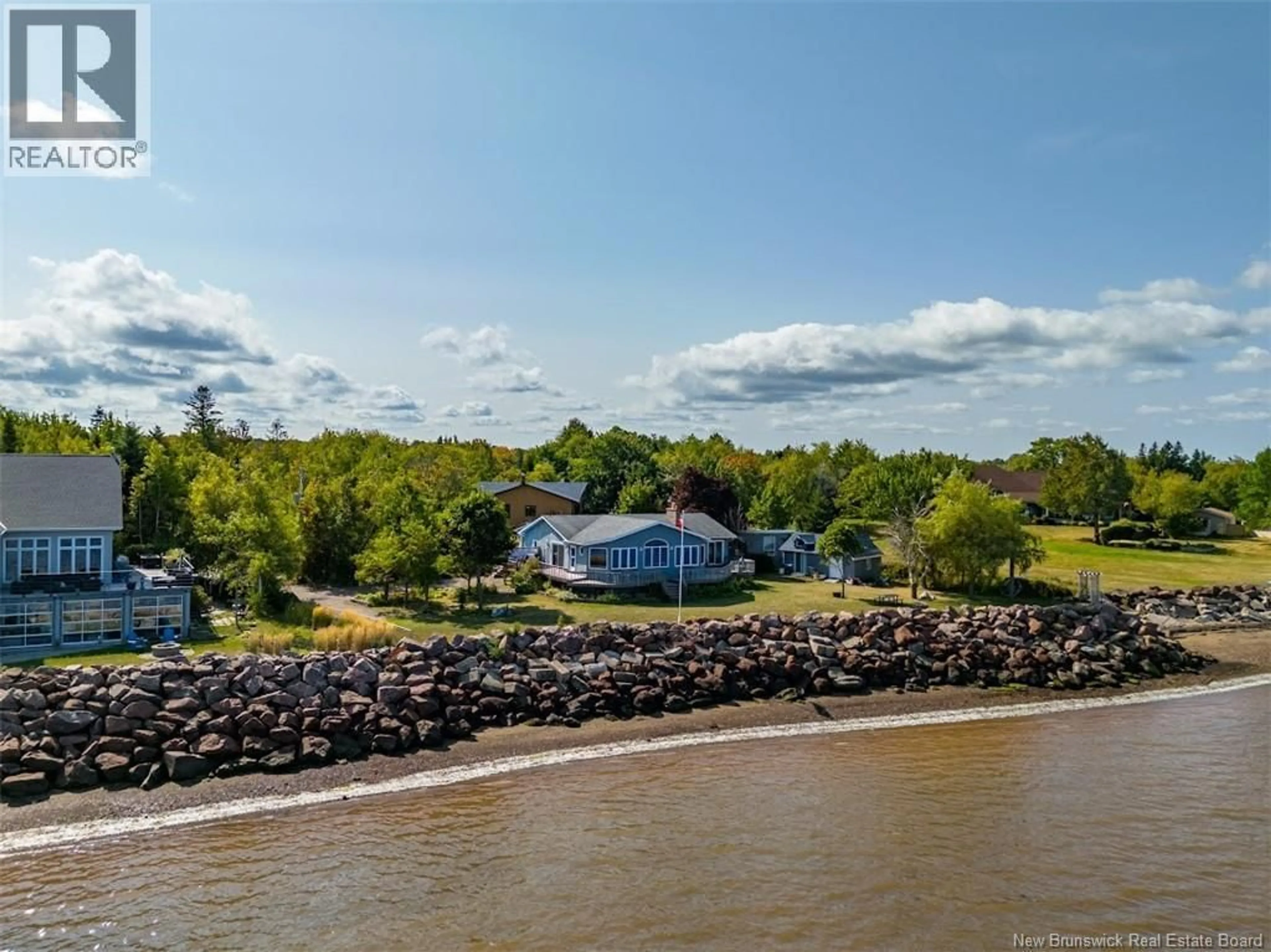 A pic from outside/outdoor area/front of a property/back of a property/a pic from drone, water/lake/river/ocean view for 260 BELLE ISLE STREET, Shediac New Brunswick E4P1G8