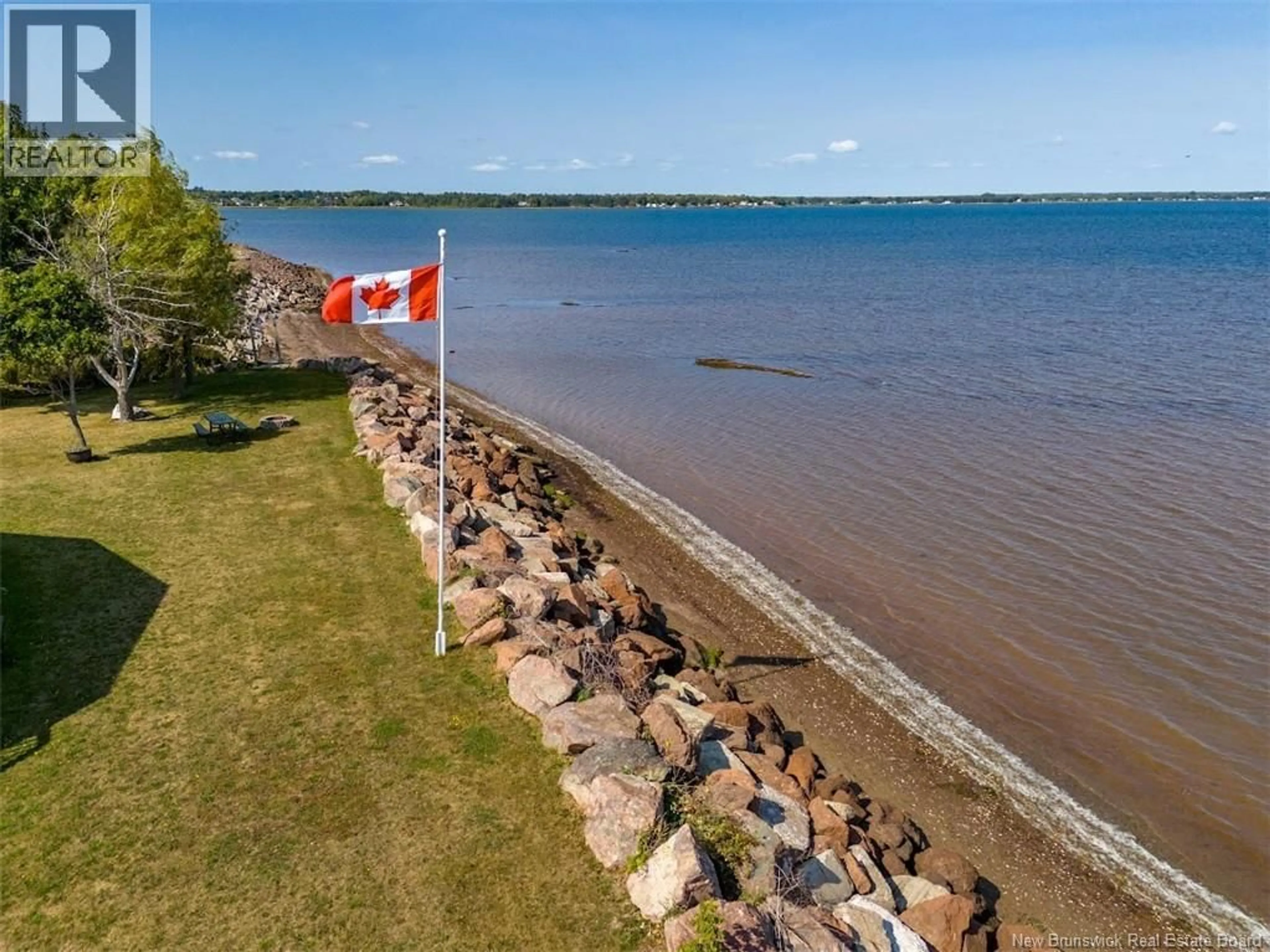A pic from outside/outdoor area/front of a property/back of a property/a pic from drone, water/lake/river/ocean view for 260 BELLE ISLE STREET, Shediac New Brunswick E4P1G8