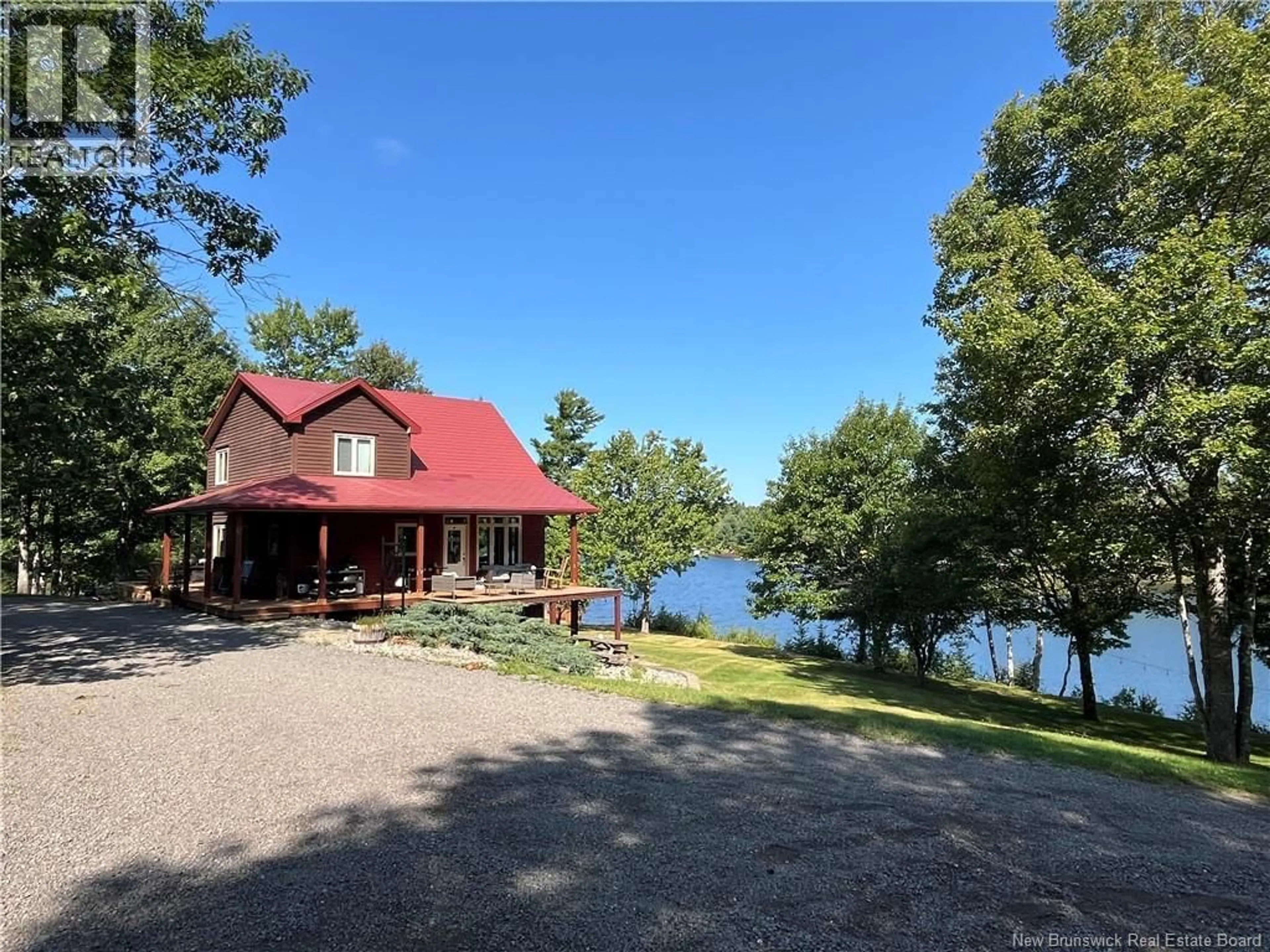 A pic from outside/outdoor area/front of a property/back of a property/a pic from drone, water/lake/river/ocean view for 3190 ROUTE 510, Browns Yard New Brunswick E4T1W6