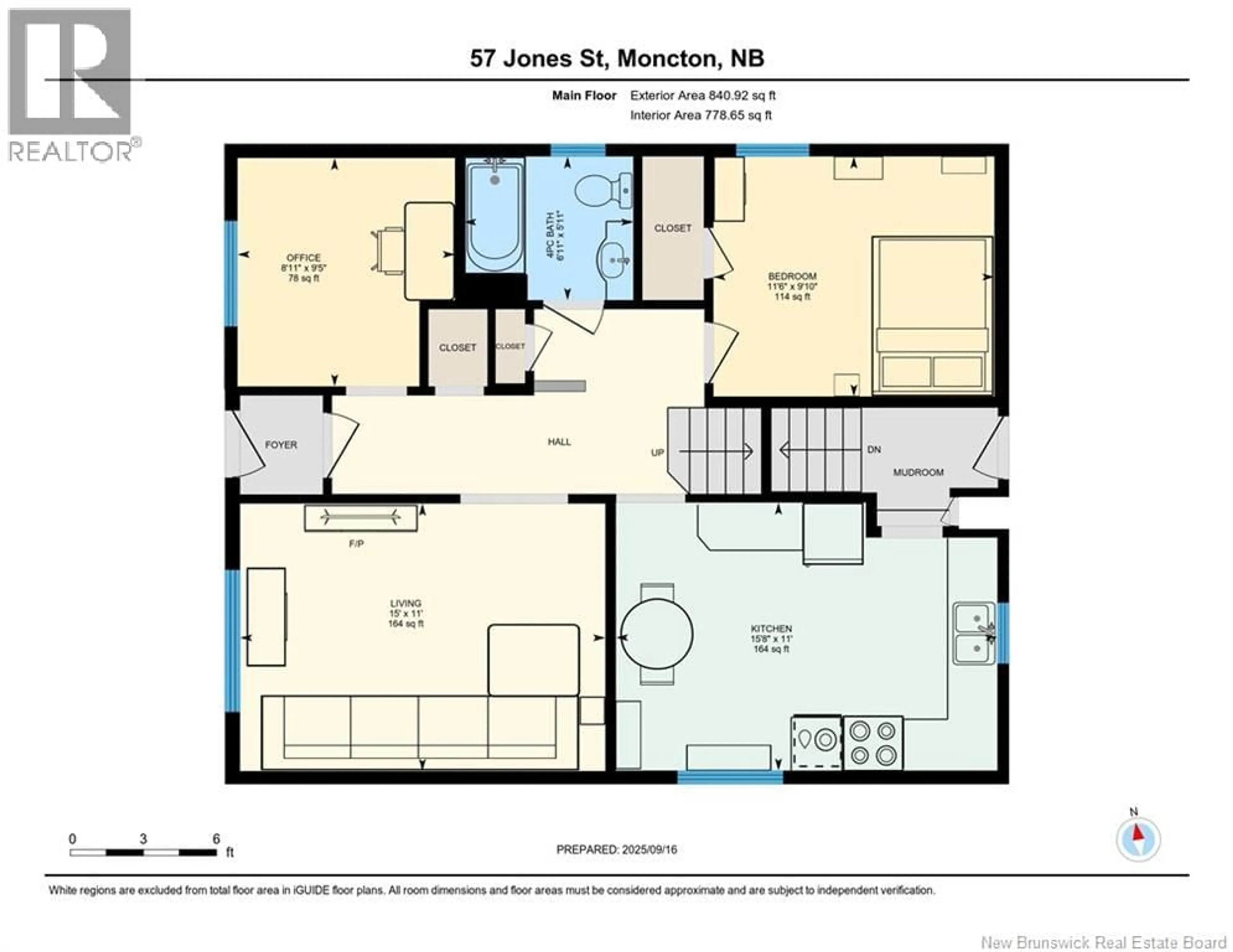 Floor plan for 57 JONES STREET, Moncton New Brunswick E1C6J4