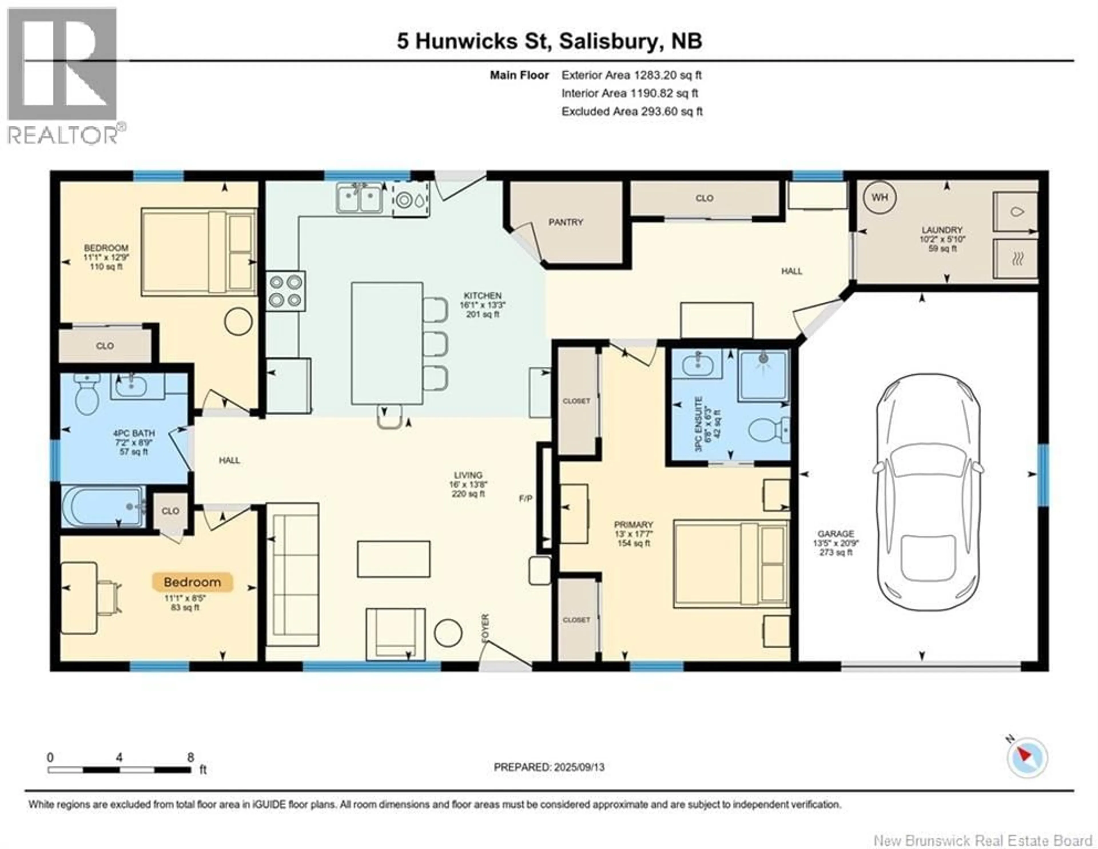 Floor plan for 5 HUNWICKS STREET, Salisbury New Brunswick E1J0E3
