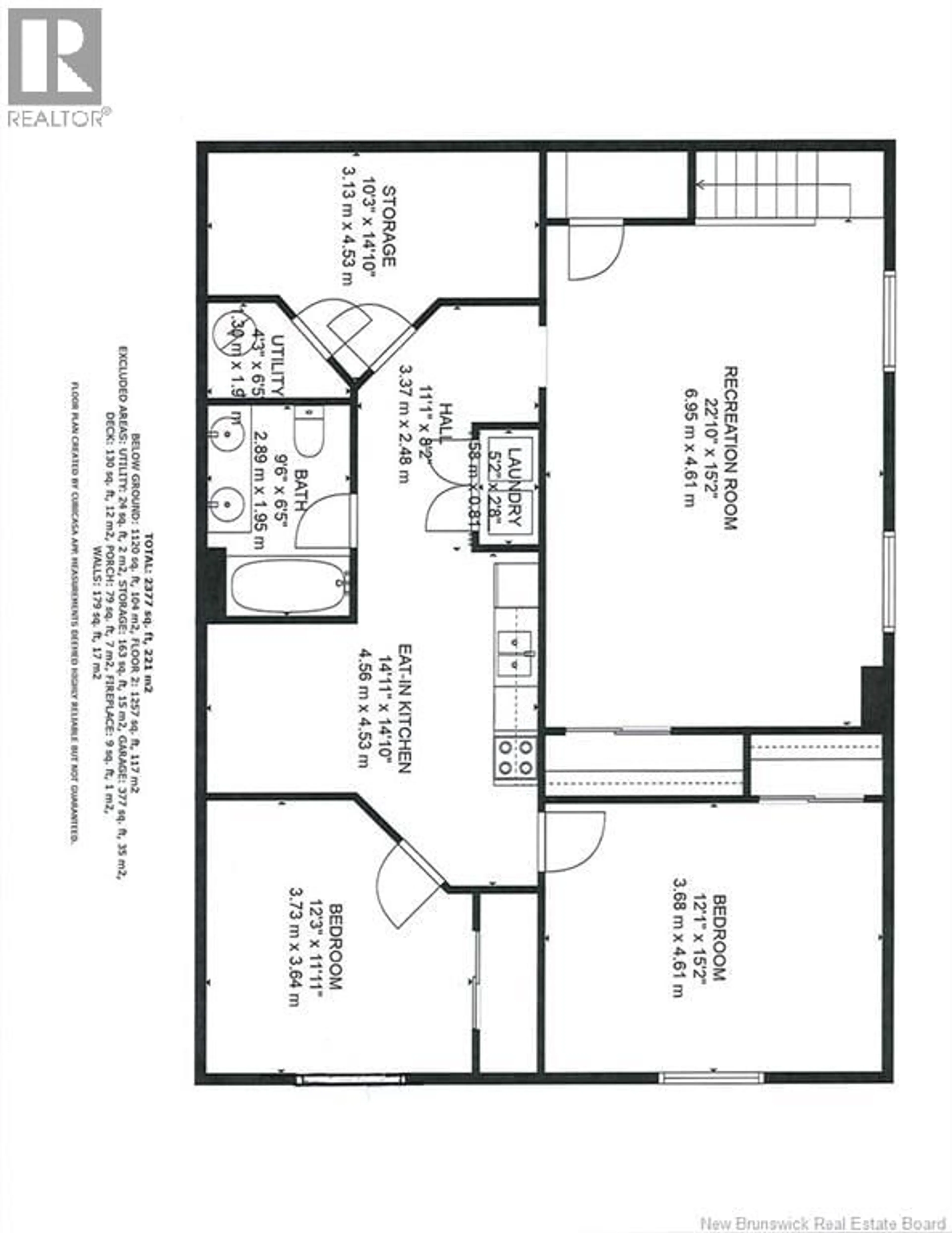 Floor plan for 6 BROOK TERRACE, Campbellton New Brunswick E3N3T3