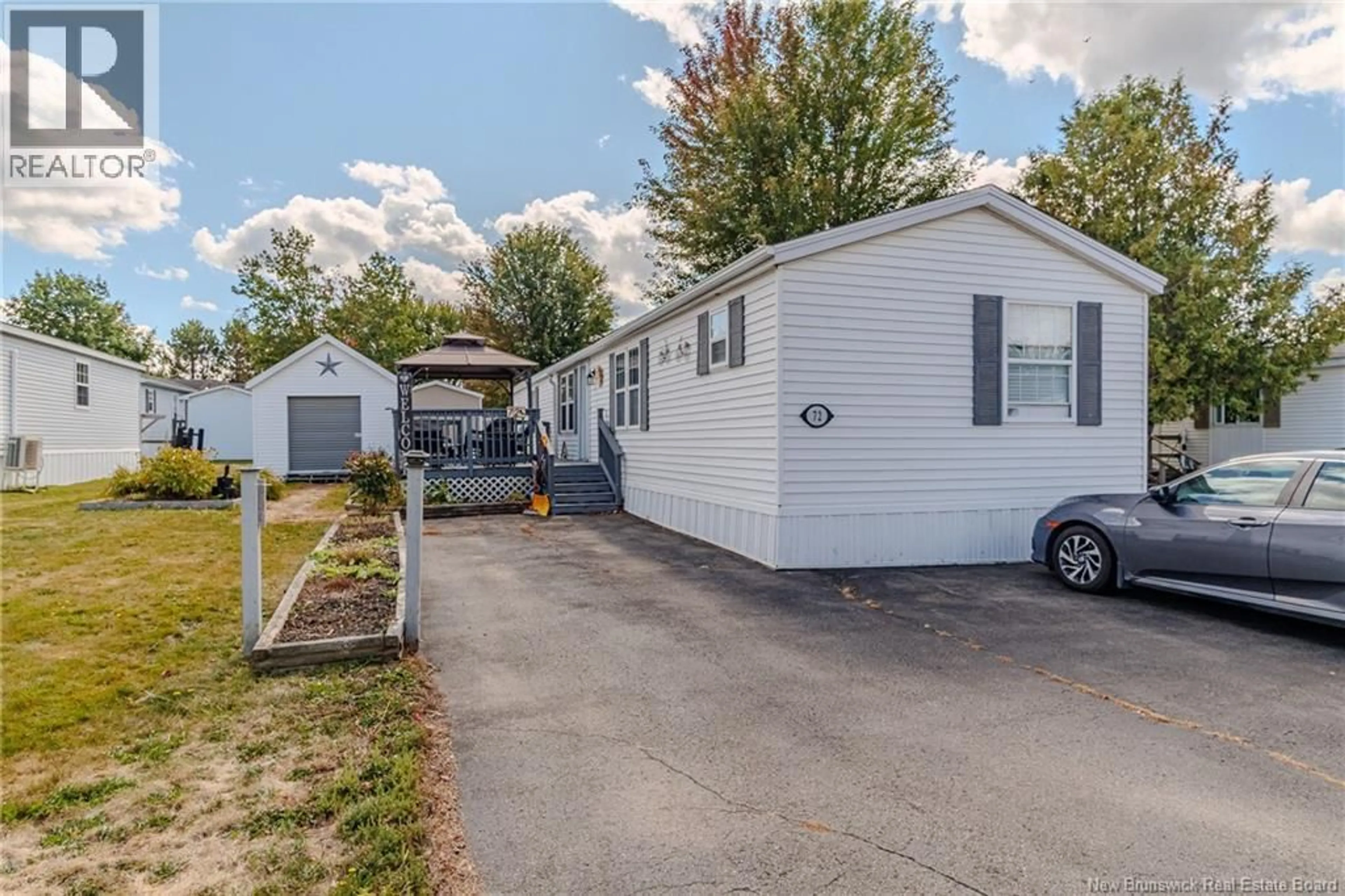 Home with vinyl exterior material, street for 72 3RD STREET, Sussex Corner New Brunswick E4E2V6