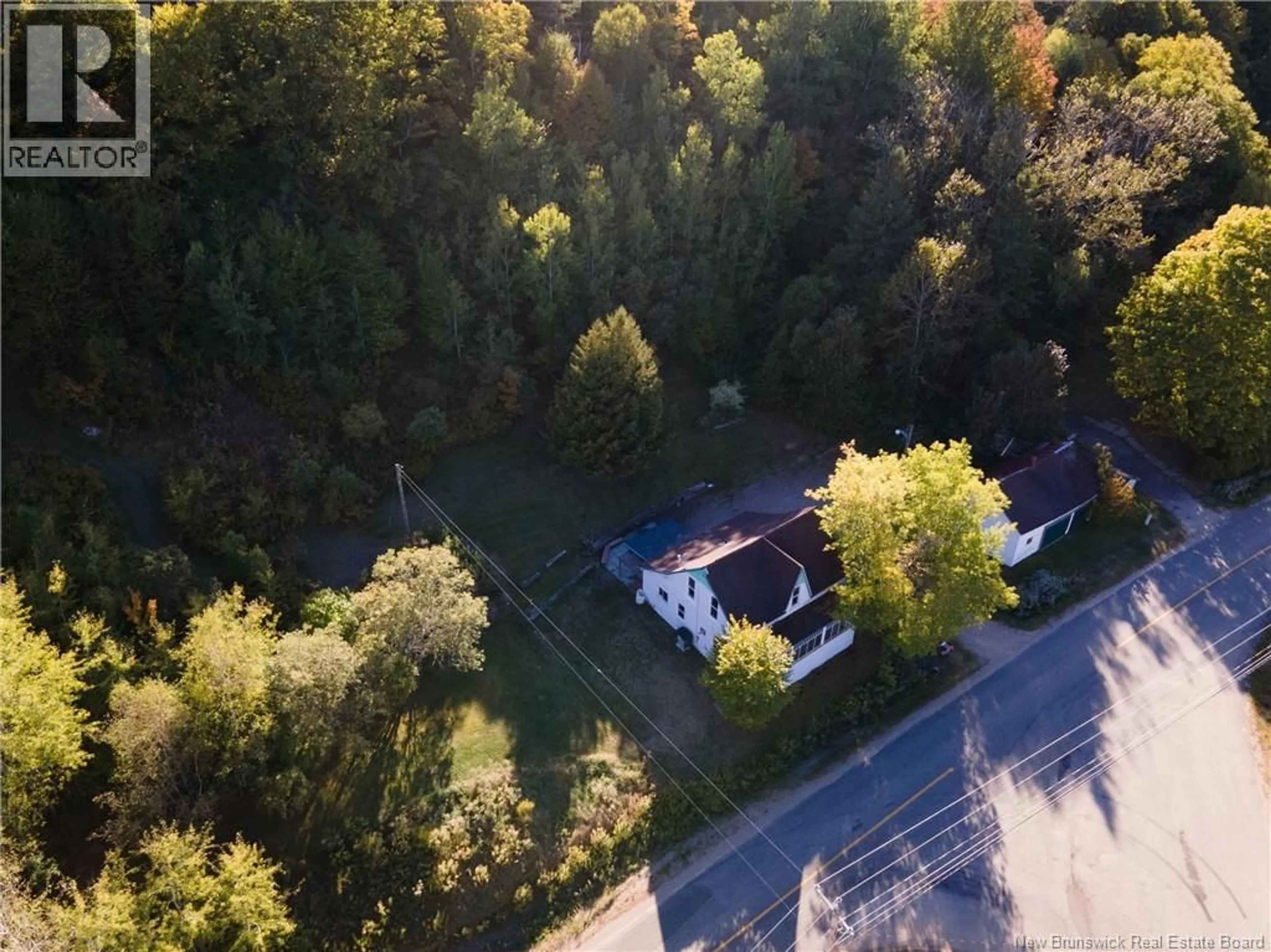 A pic from outside/outdoor area/front of a property/back of a property/a pic from drone, forest/trees view for 942 WATERFORD ROAD, Waterford New Brunswick E4E5B9