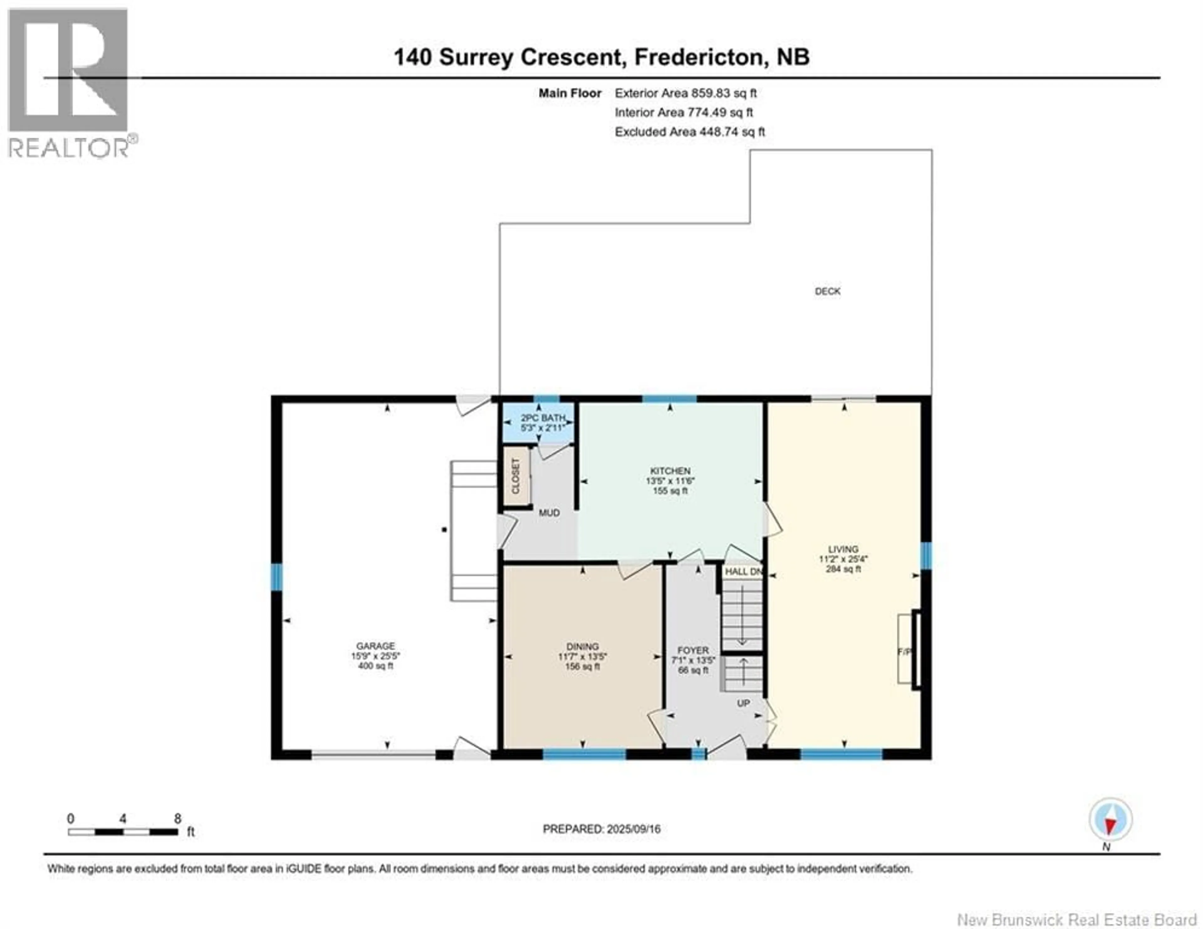 Floor plan for 140 SURREY CRESCENT, Fredericton New Brunswick E3B4L3