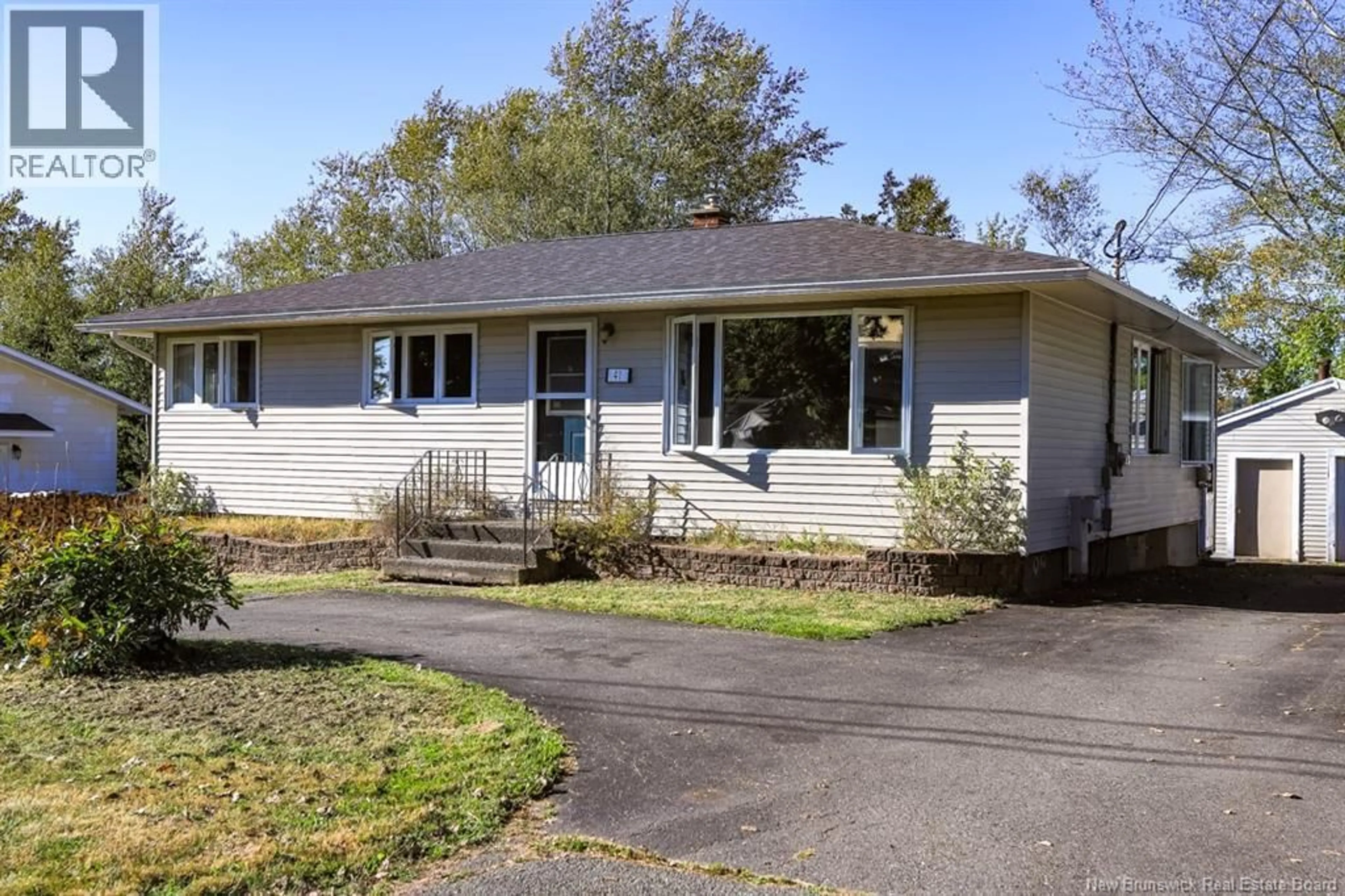 Home with vinyl exterior material, street for 41 PARKHILL DRIVE, Saint John New Brunswick E2J2V6
