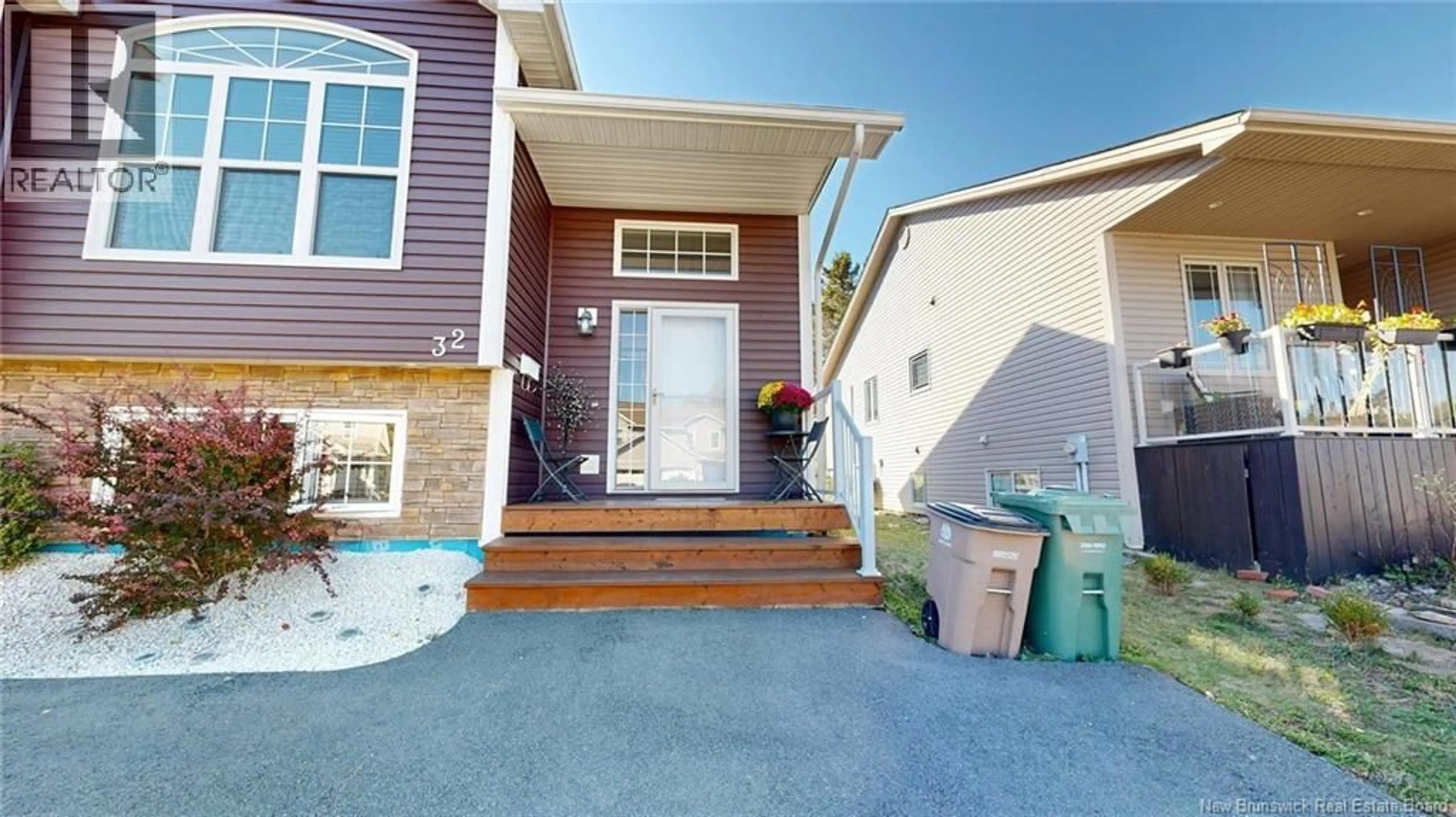 Home with vinyl exterior material, street for 32 MACAULEY AVENUE, Saint John New Brunswick E2K2K5