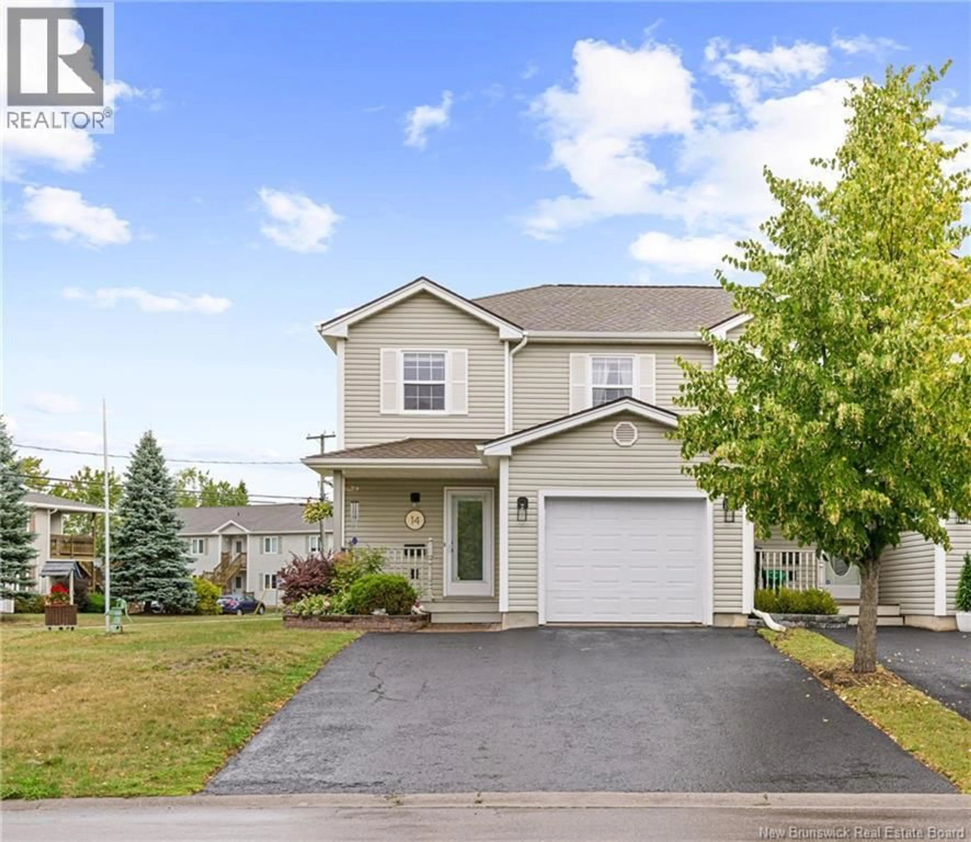 Home with vinyl exterior material, street for 14 FIRMIN CRESCENT, Dieppe New Brunswick E1A7T1