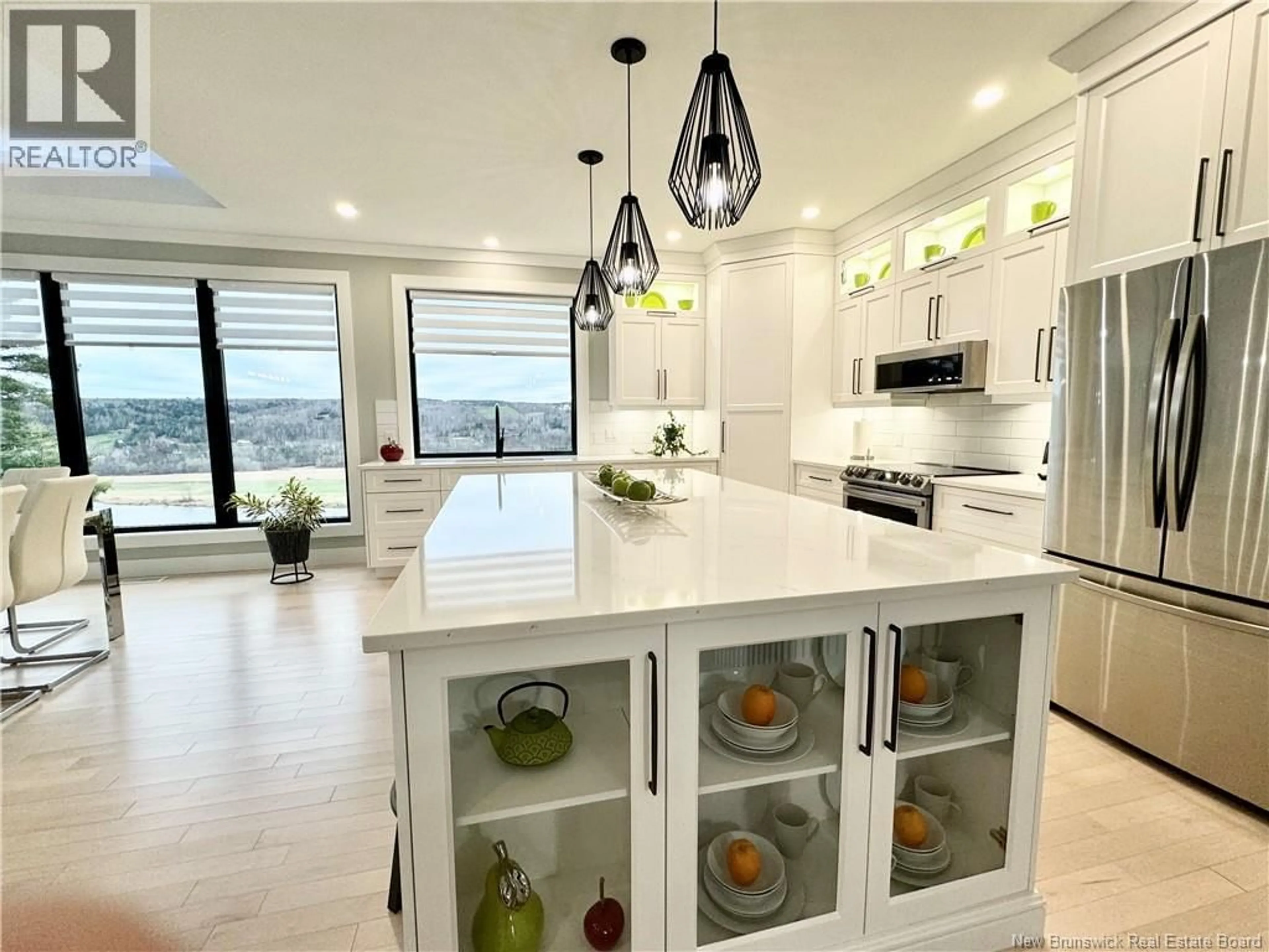 Open concept kitchen, ceramic/tile floor for 230 CROCKS POINT ROAD, Keswick Ridge New Brunswick E6L1T7