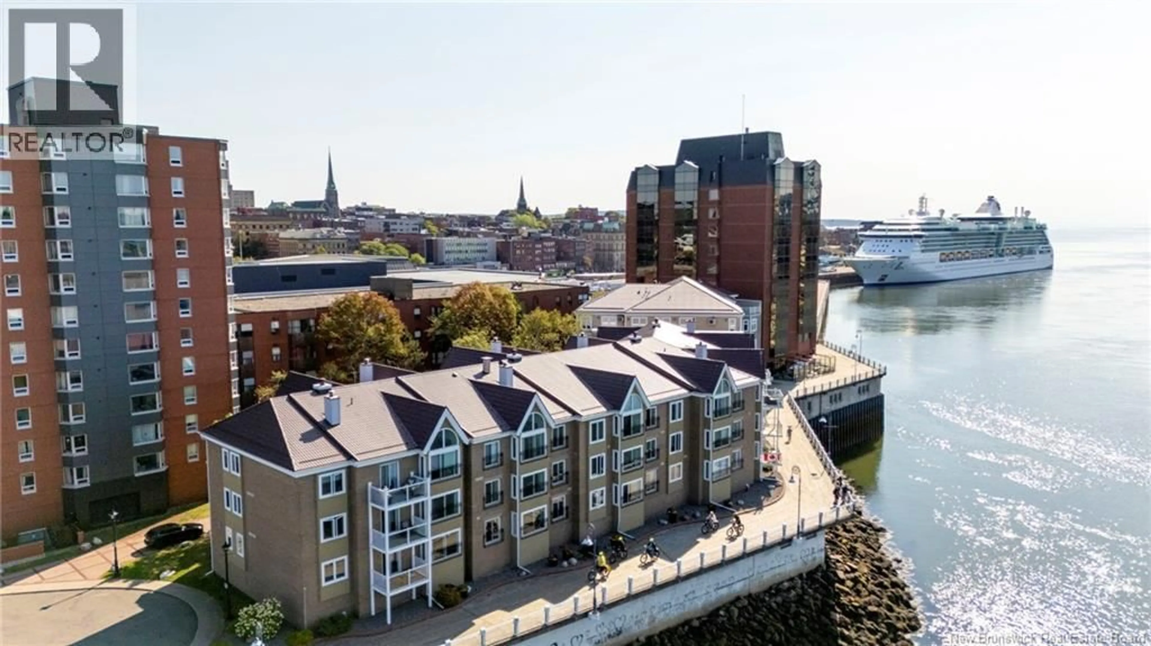 A pic from outside/outdoor area/front of a property/back of a property/a pic from drone, city buildings view from balcony for 206 - 2 UNION STREET, Saint John New Brunswick E2L5A7