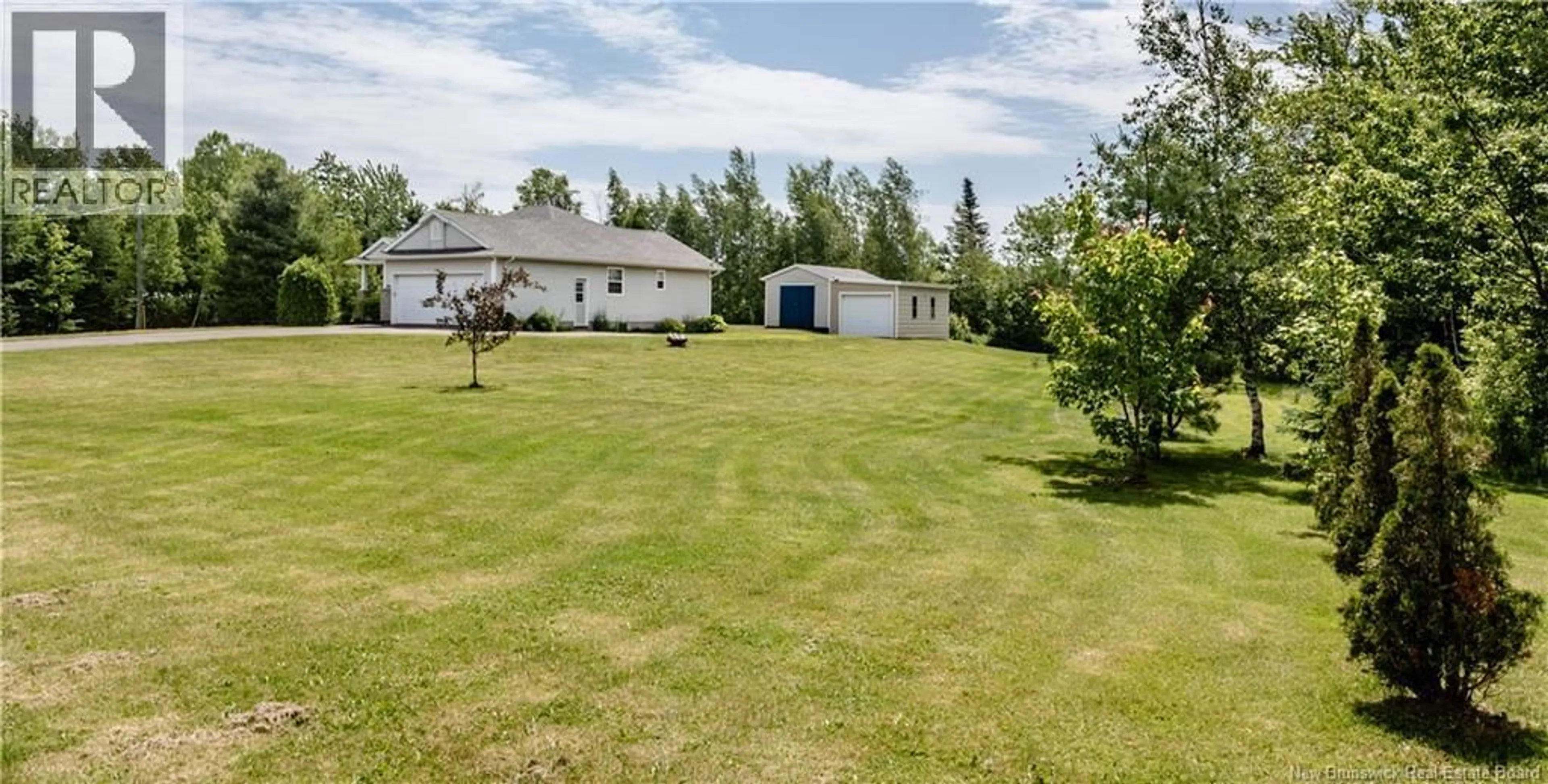 A pic from outside/outdoor area/front of a property/back of a property/a pic from drone, water/lake/river/ocean view for 20 POTTS RD, McIntosh Hill New Brunswick E4S4K7