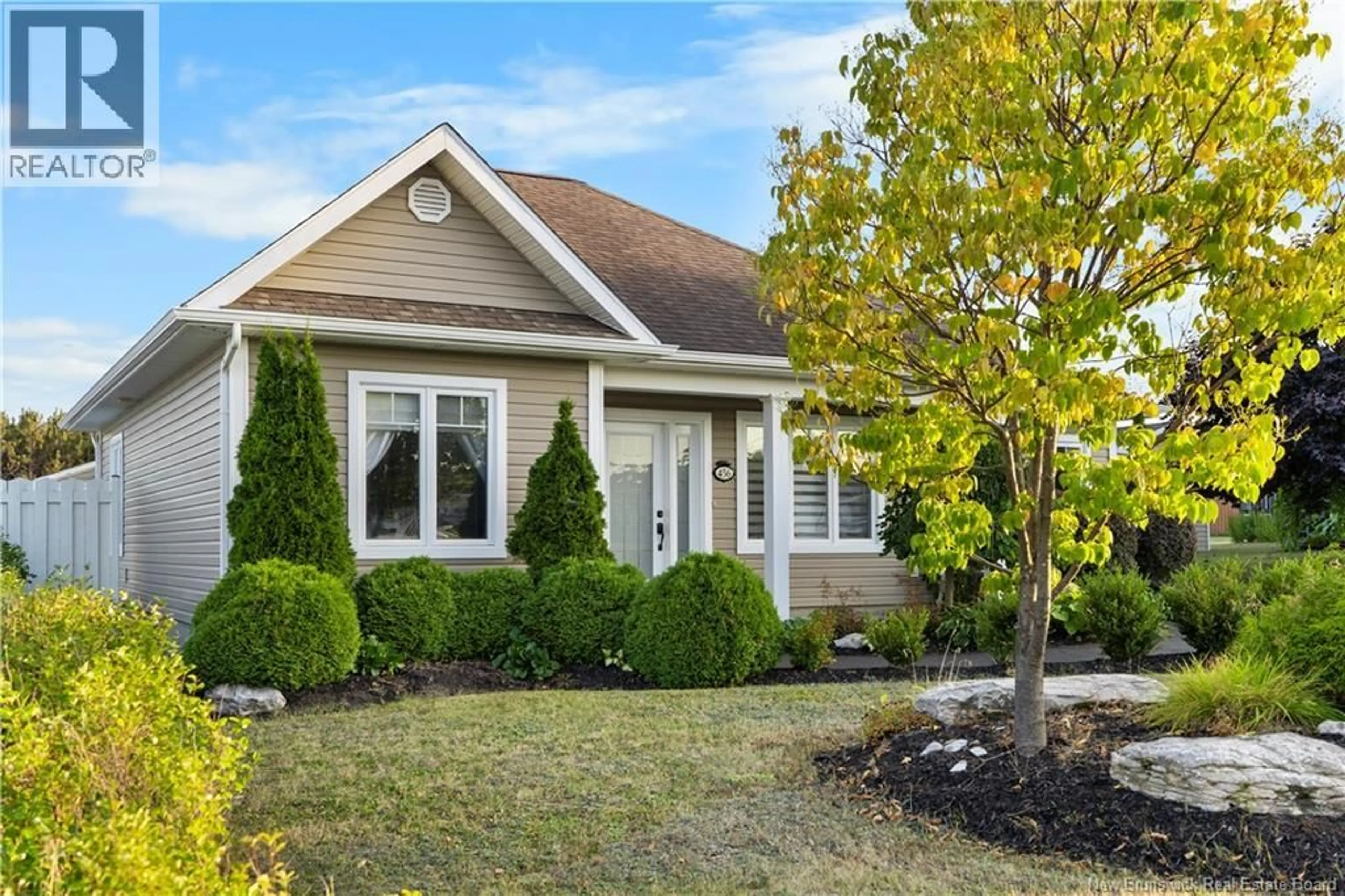 Home with vinyl exterior material, street for 456 MSGR RICHARD, Beresford New Brunswick E8K1Y8