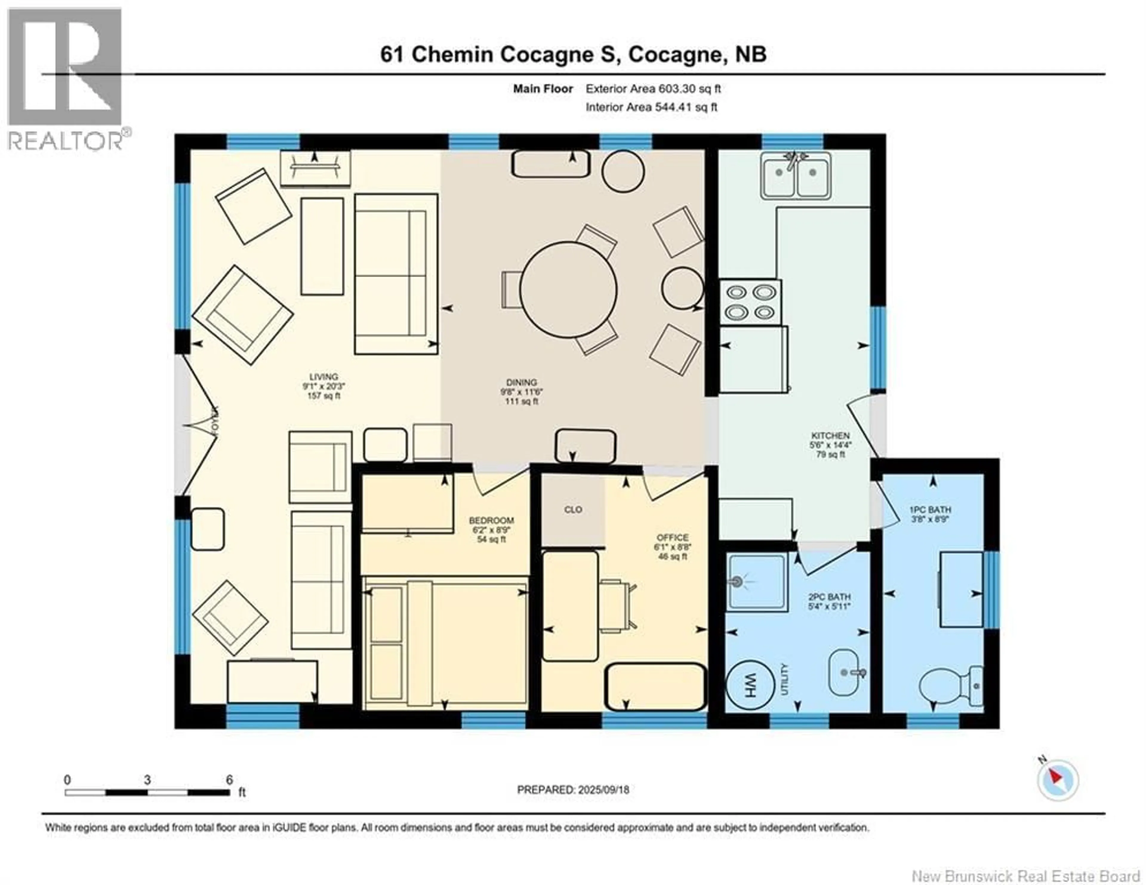 Floor plan for 61 COCAGNE SUD ROAD, Cocagne New Brunswick E4R2J7