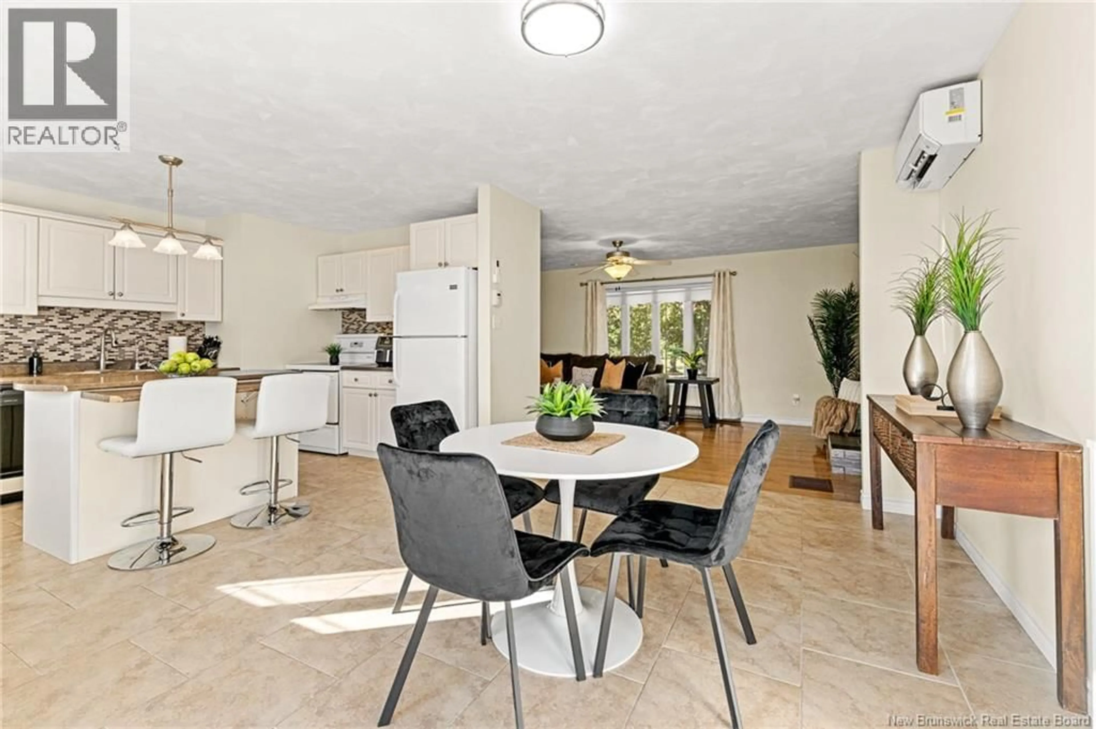 Open concept kitchen, ceramic/tile floor for 8 AUTUMN TERRACE, Moncton New Brunswick E1C8X4