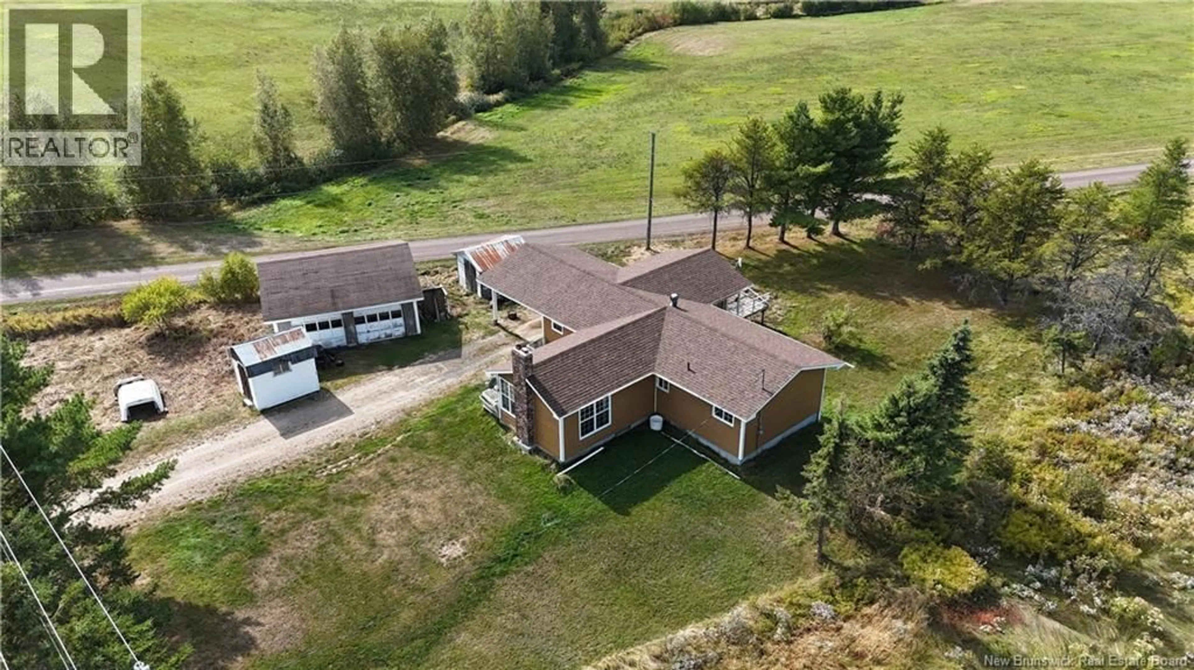 A pic from outside/outdoor area/front of a property/back of a property/a pic from drone, building for 1150 ROUTE 510, Main River New Brunswick E4T1T9