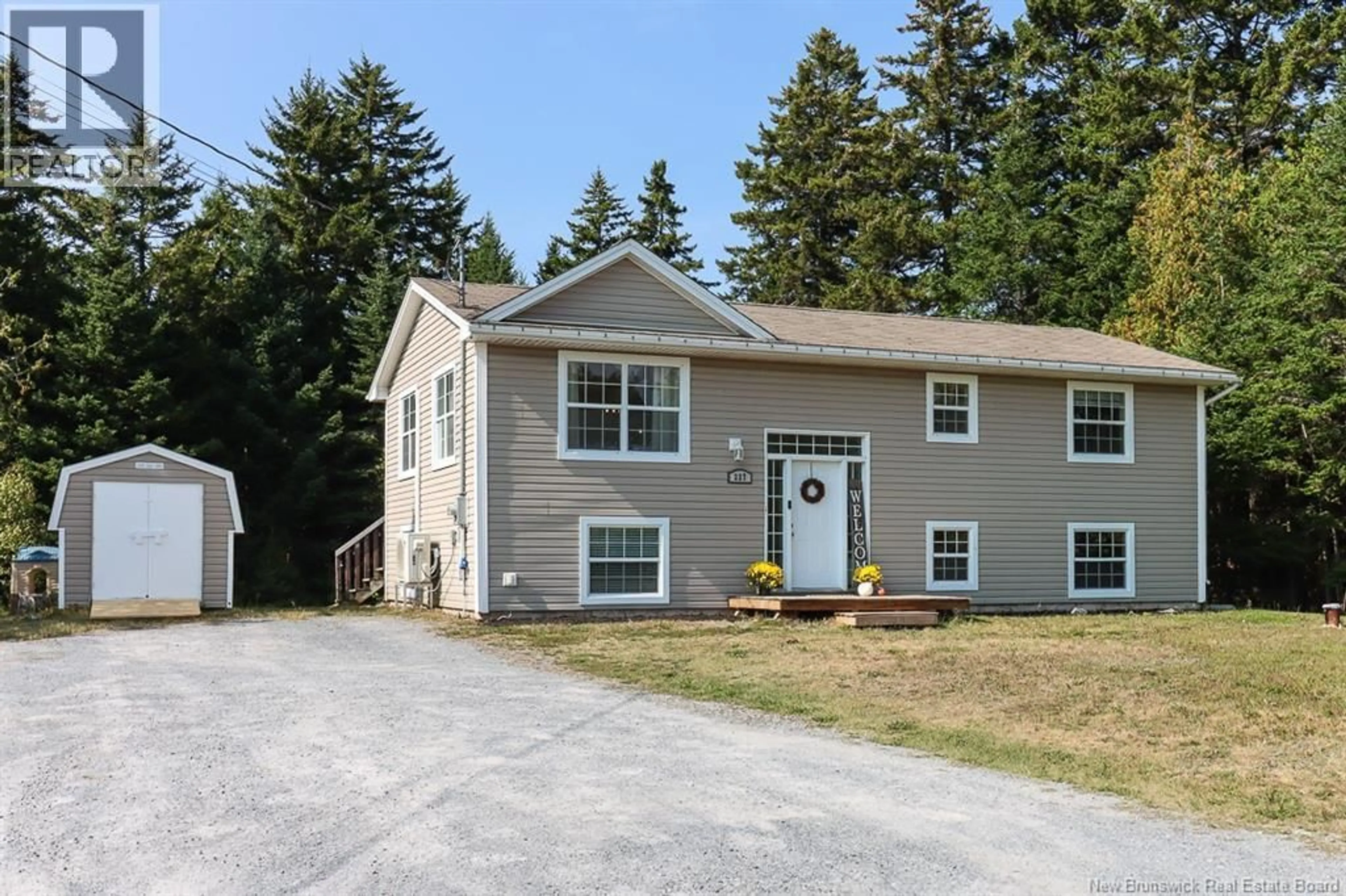 Home with vinyl exterior material, street for 227 VINCENT ROAD, Quispamsis New Brunswick E2E0B3